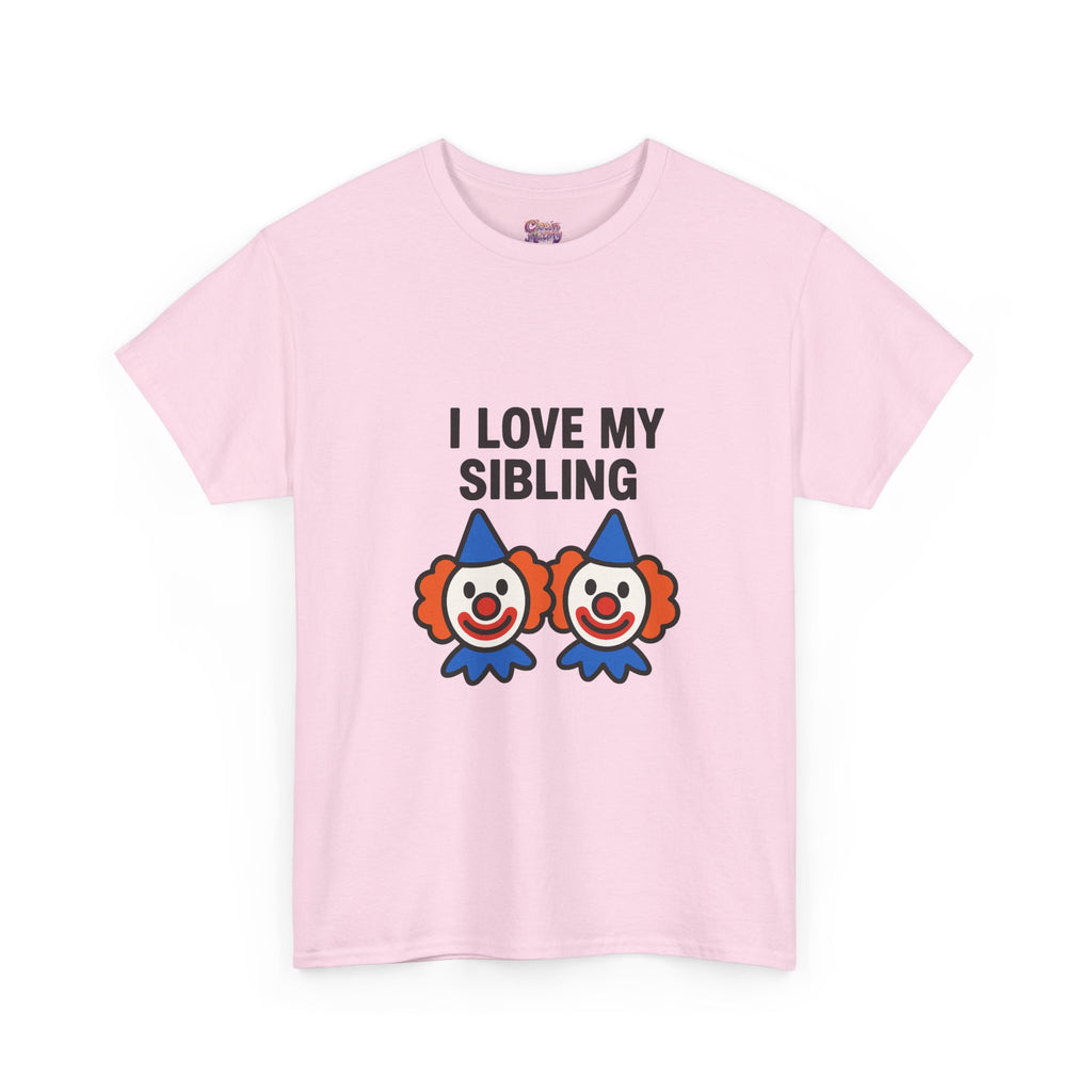 Funny Clown Sibling Love Unisex Cotton Tee