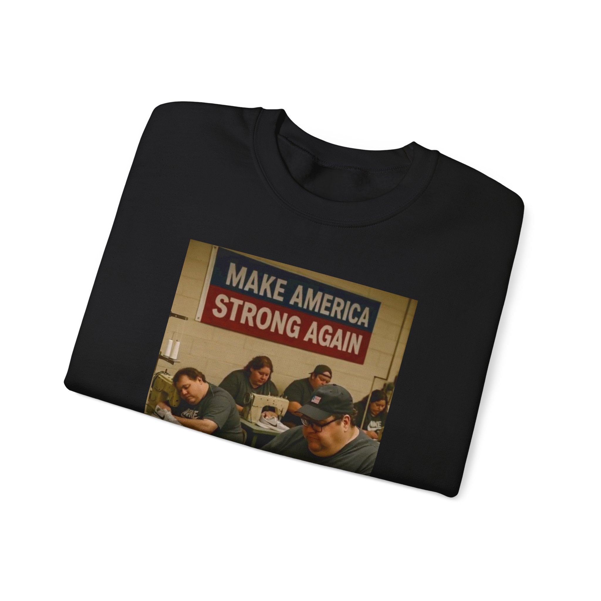 Unisex Heavy Blend Crewneck Sweatshirt - Make America Strong Again