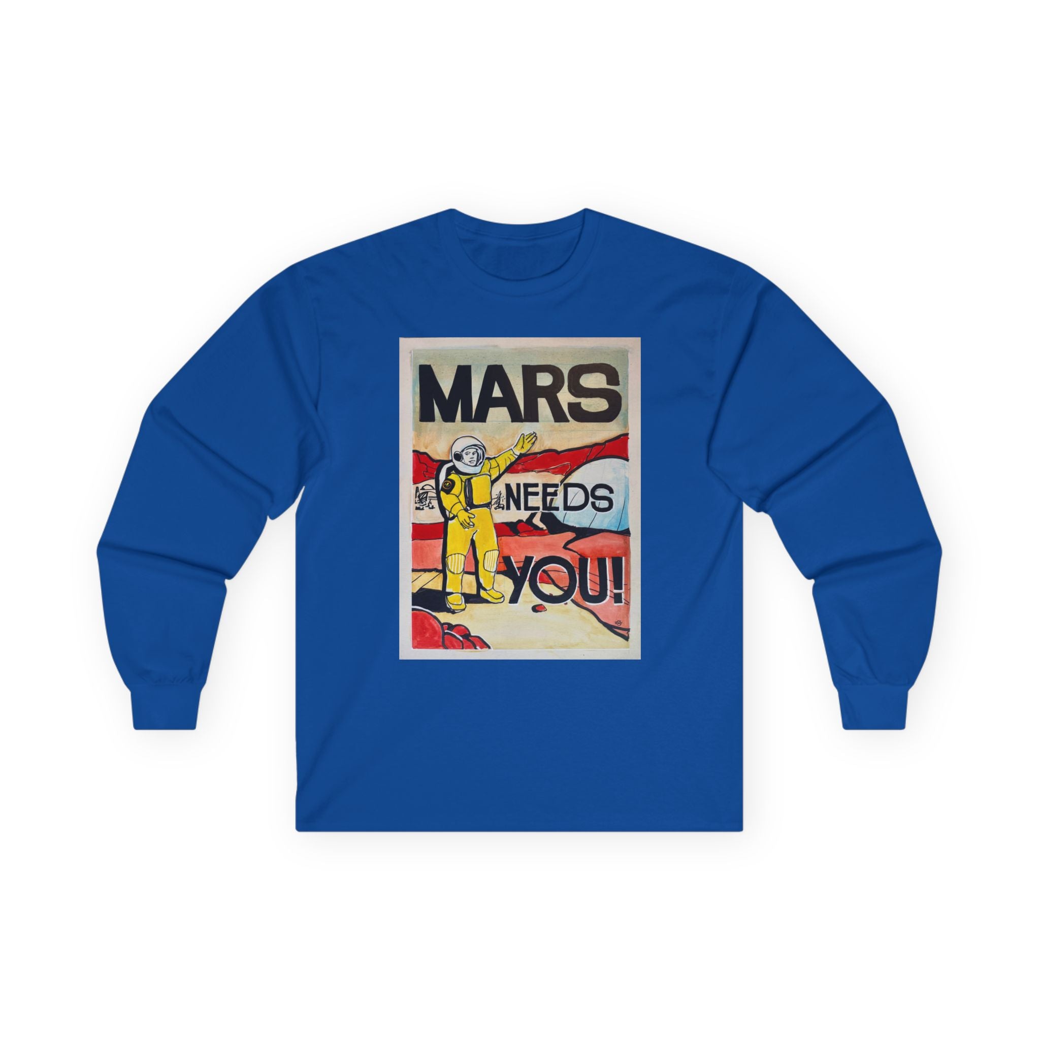 Mars Needs You Unisex Ultra Cotton Long Sleeve Tee