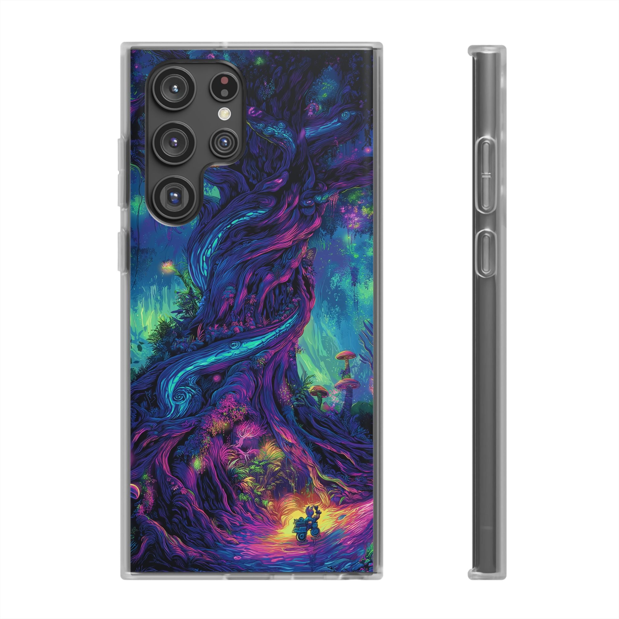 Psychedelic Tree Vibrant Fantasy Flexi Case - Enchanted Forest Design