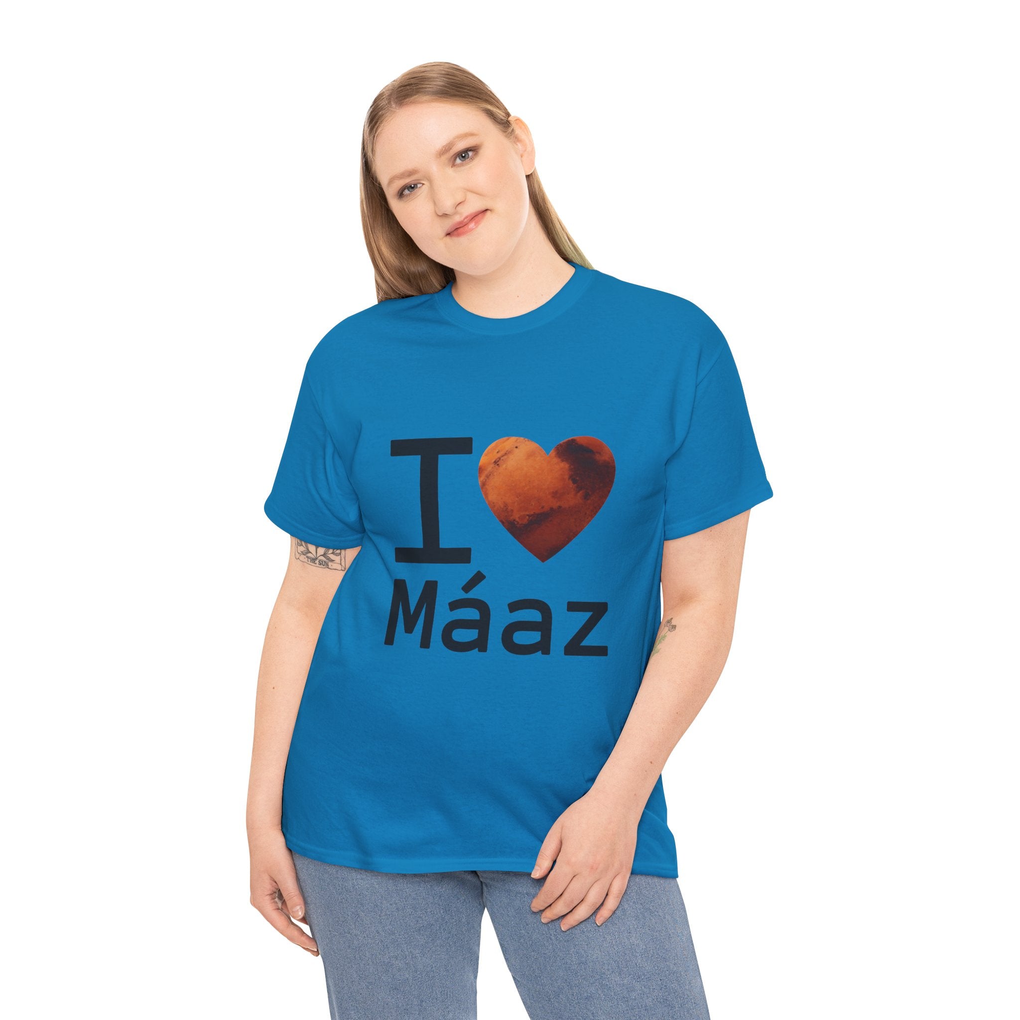 I Love Mars Unisex Heavy Cotton Tee