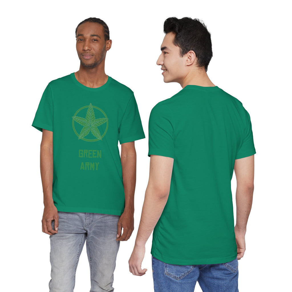 Green Army Star Unisex Jersey Short Sleeve Tee