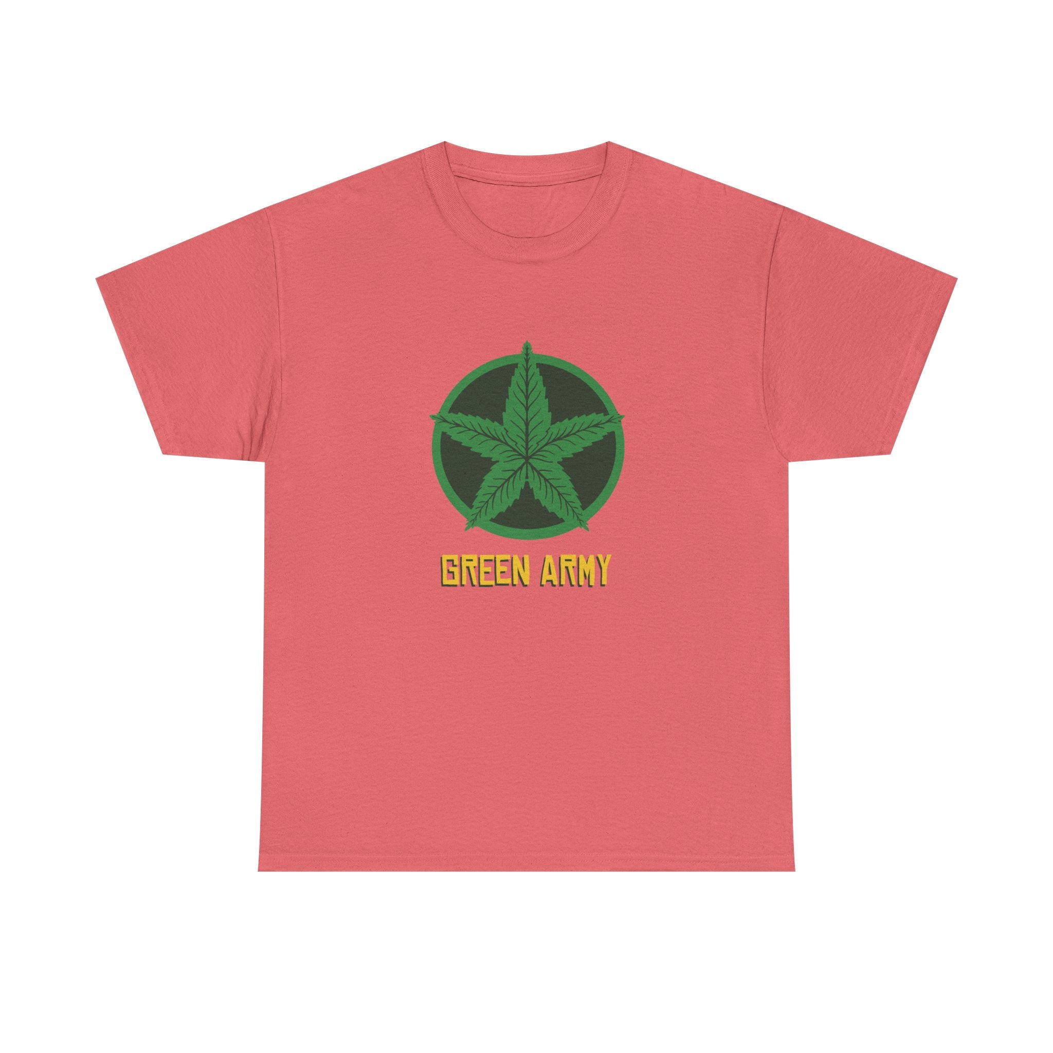 Green Army Star Logo Unisex Heavy Cotton Tee