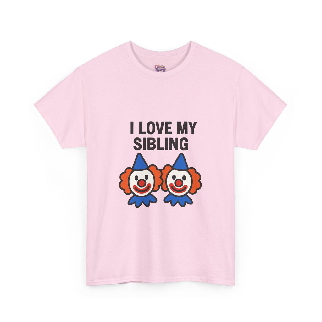 Funny Clown Sibling Love Unisex Cotton Tee