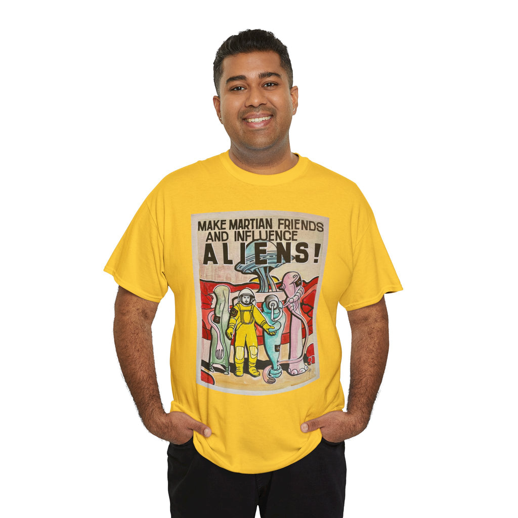 Mars Aliens Unisex Heavy Cotton Tee