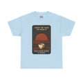 Sake on Mars T‑Shirt — Retro Space Sake Graphic Tee (“I Hear the Sake on Mars Is Only Good When It Rains”)