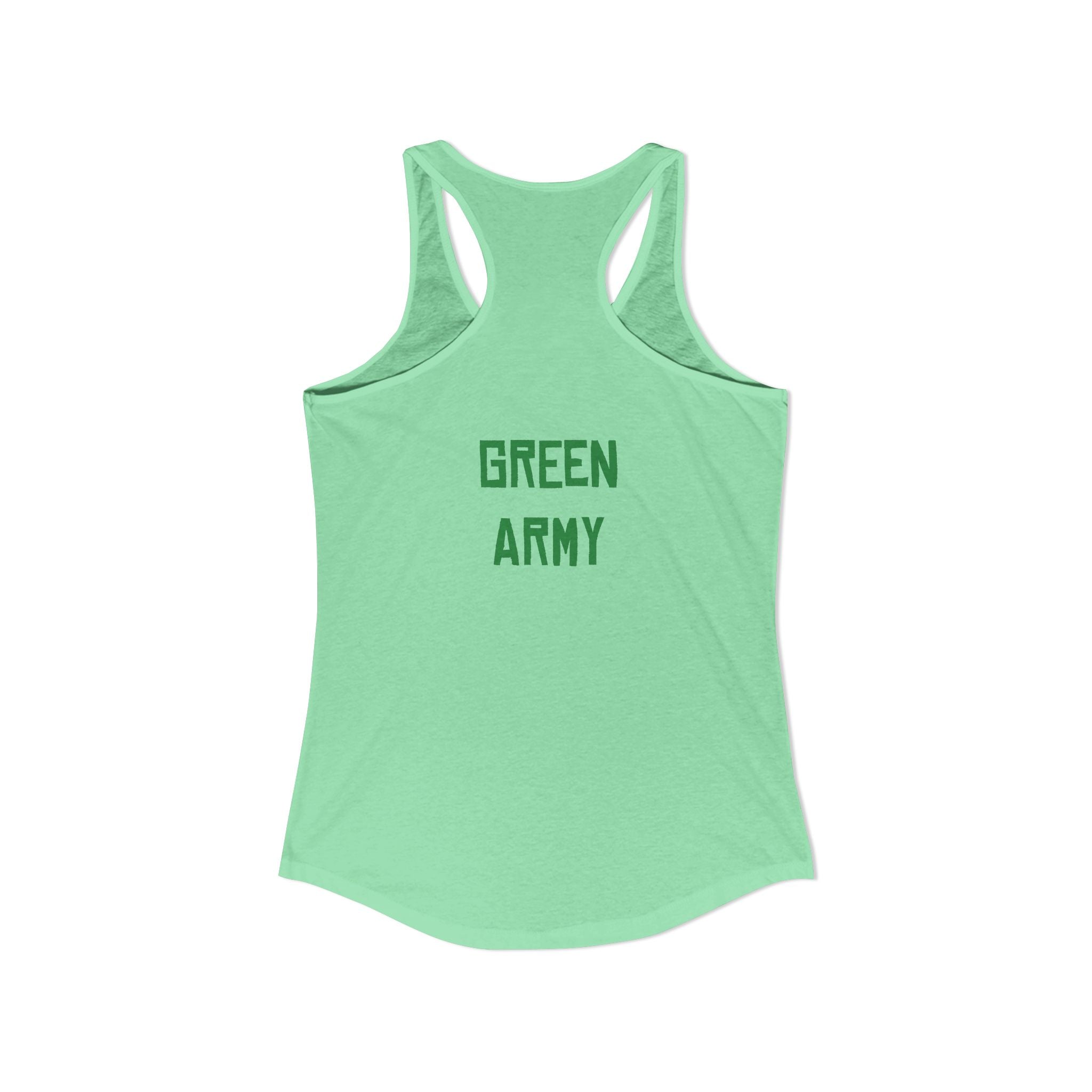 Green Army Star Leaf Women's Ideal Racerback Tank