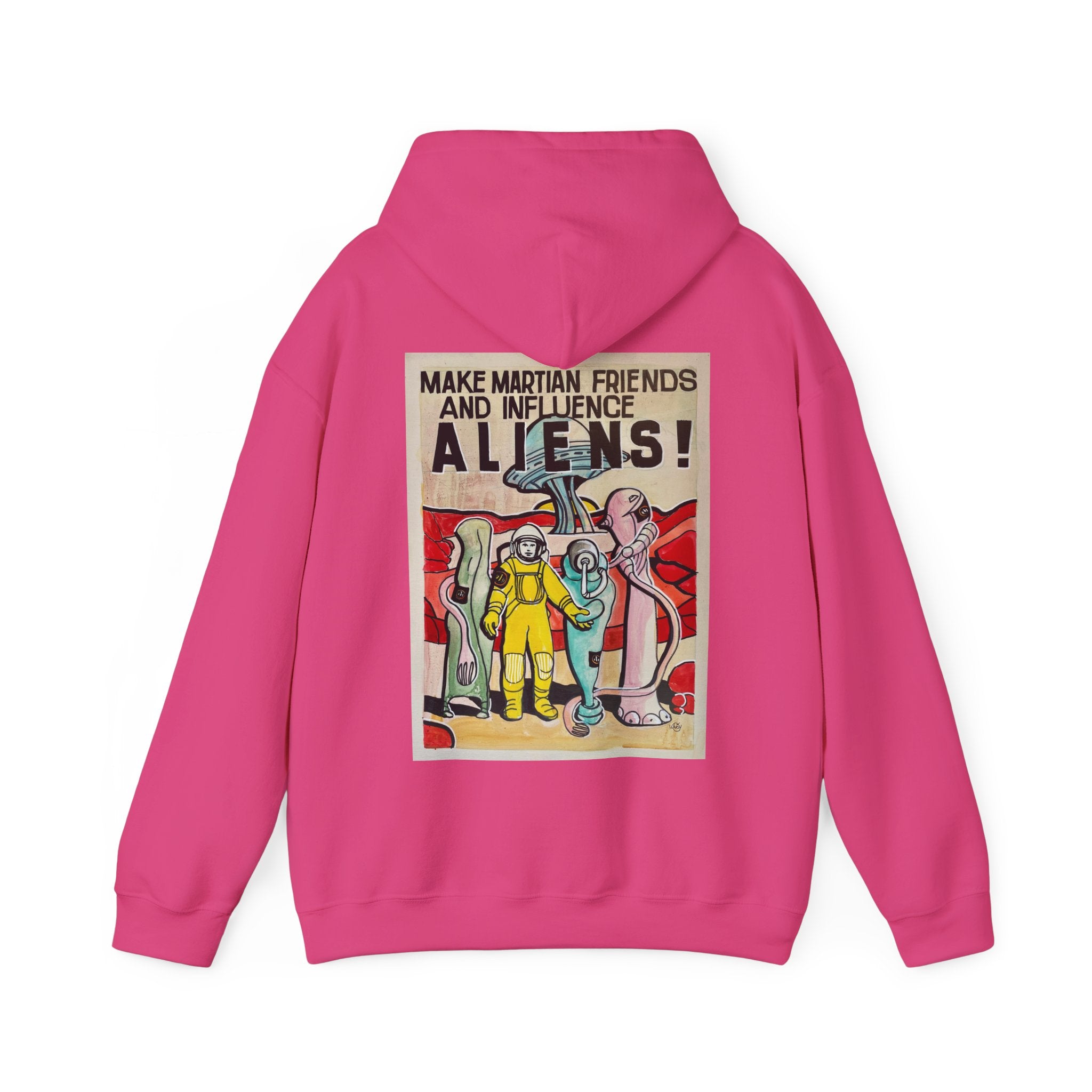 Mars Aliens Unisex Heavy Blend Hooded Sweatshirt