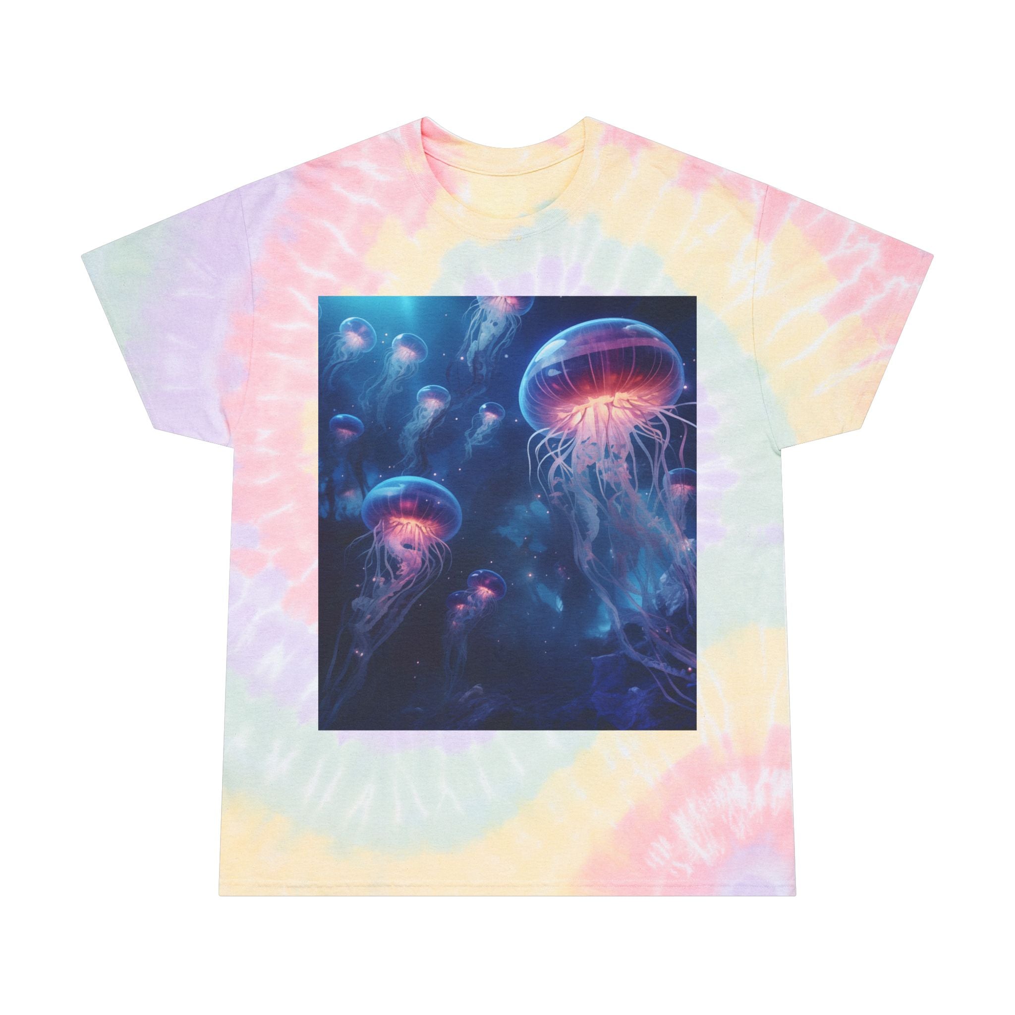 Jellyfish in Space Tie-Dye Tee, Spiral