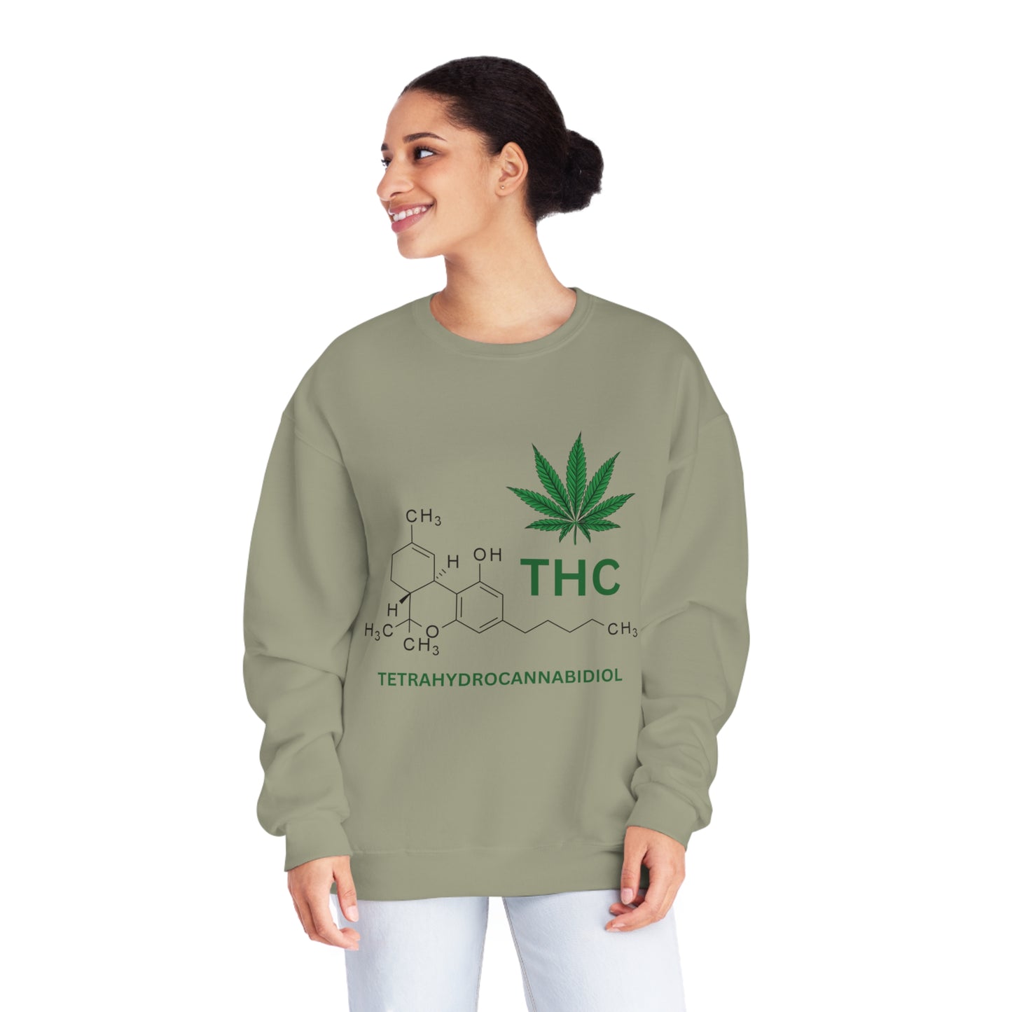 THC Molecule Unisex NuBlend Crewneck Sweatshirt