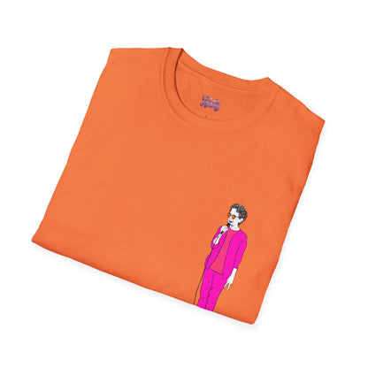 Draw and Guffaw Loren K Little Old Lady Unisex Softstyle T-Shirt