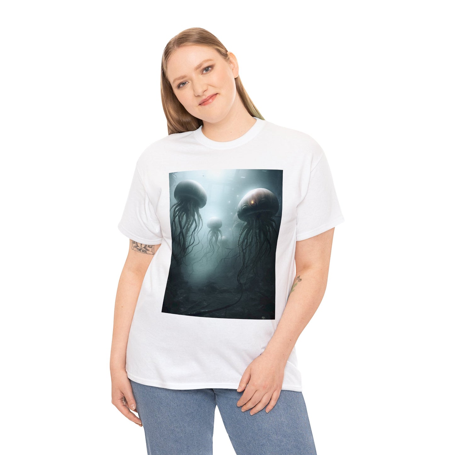 Alien Jellyfish Unisex Heavy Cotton Tee