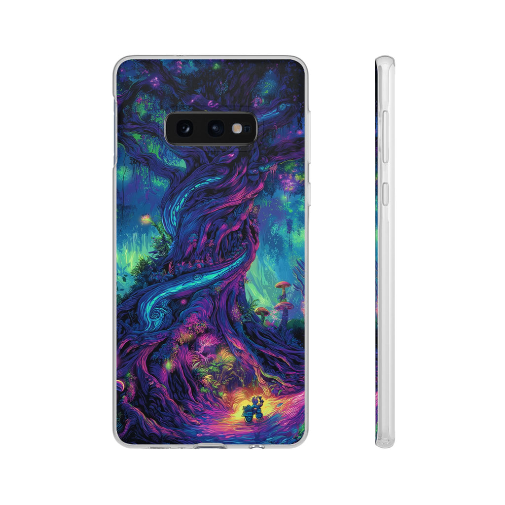 Psychedelic Tree Vibrant Fantasy Flexi Case - Enchanted Forest Design