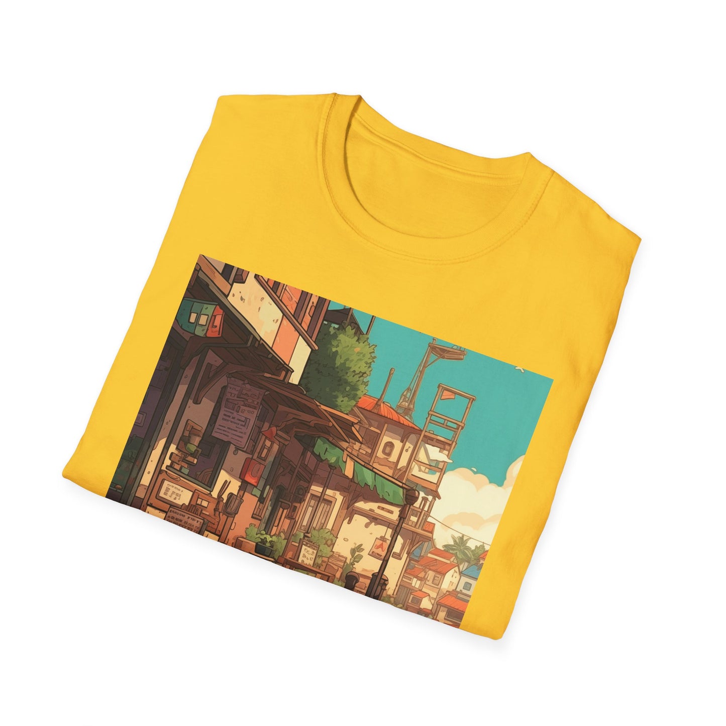 Studio Ghibli Style Cat Unisex Softstyle T-Shirt