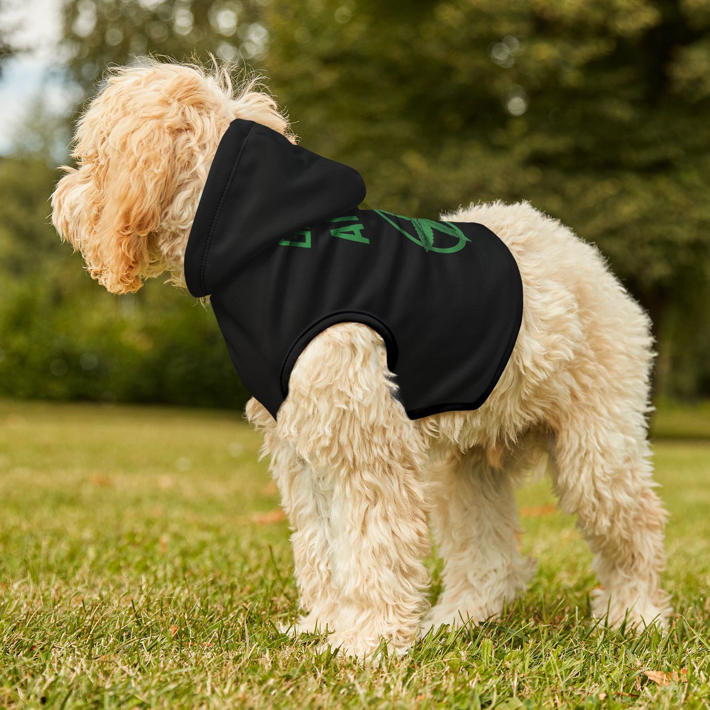 Green Army Dog Hoodie