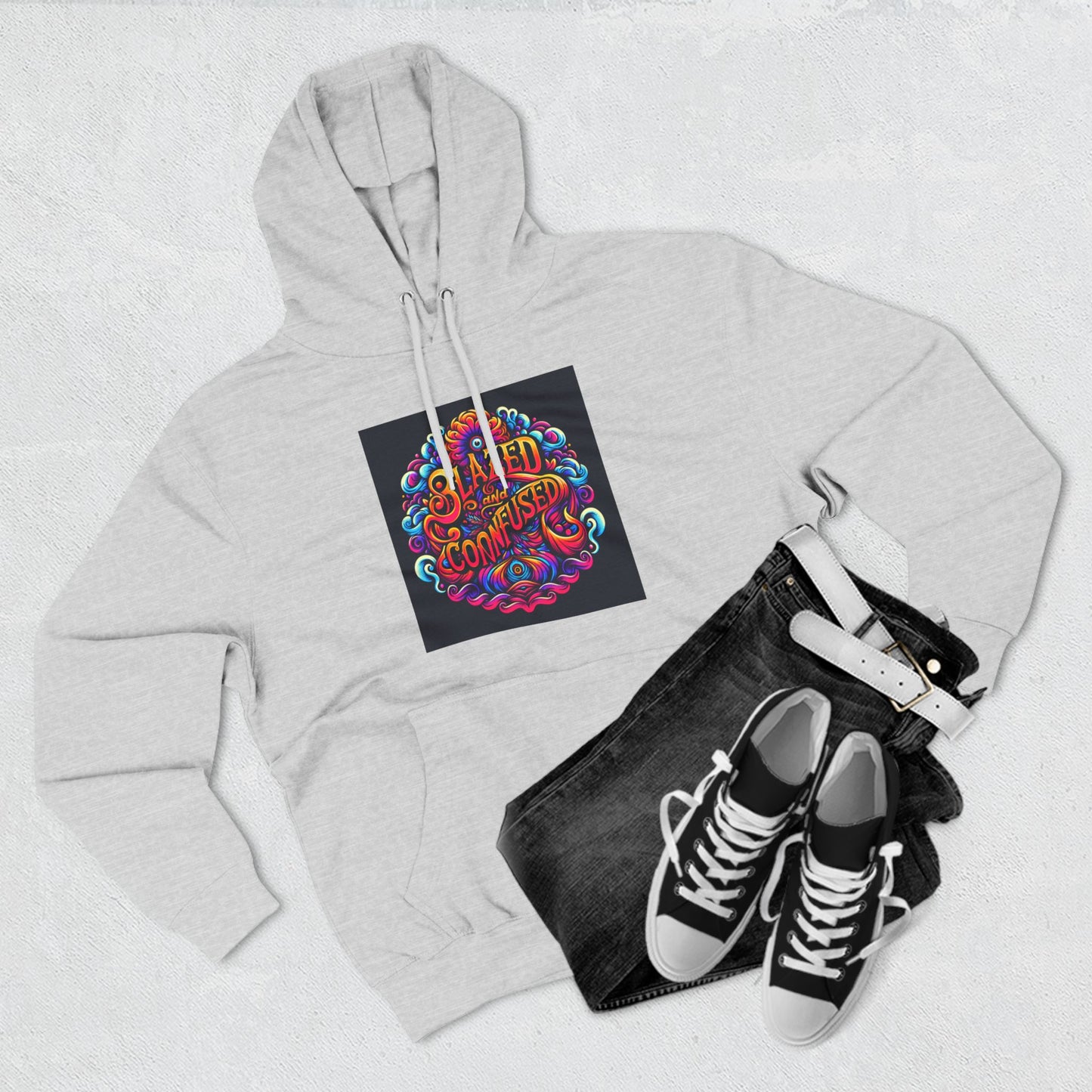 Blazed and Confused Three-Panel Fleece Hoodie