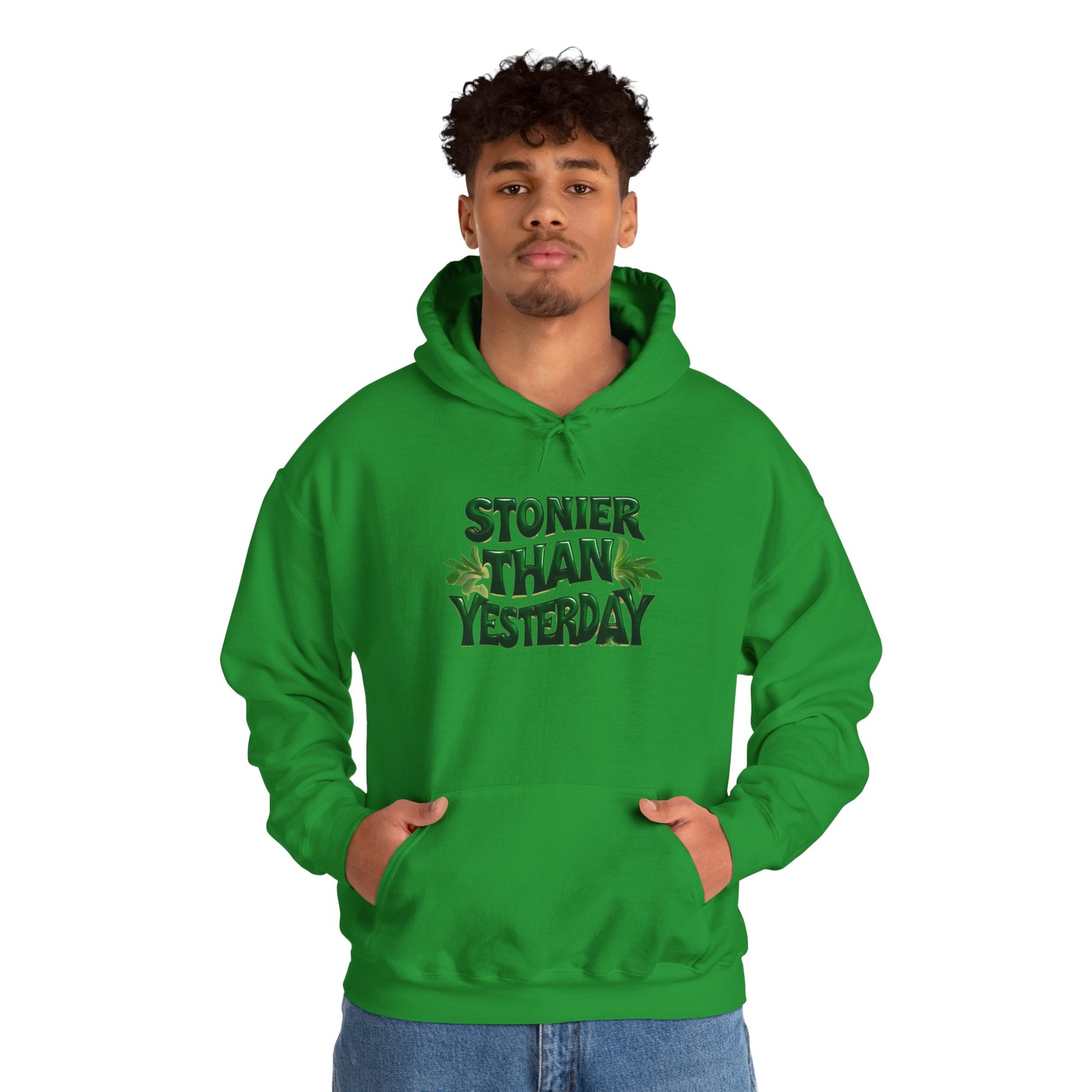 Stoner Vibes Unisex Hooded Sweatshirt - 'Stonier Than Yesterday'