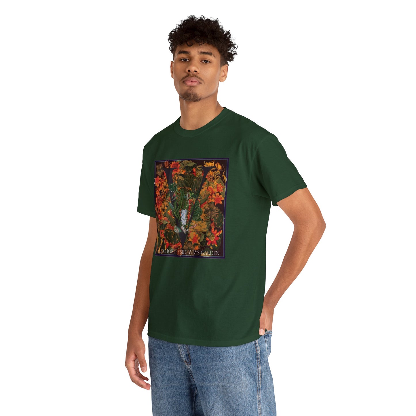 Official Vellochord Sideways Garden Unisex Heavy Cotton Tee