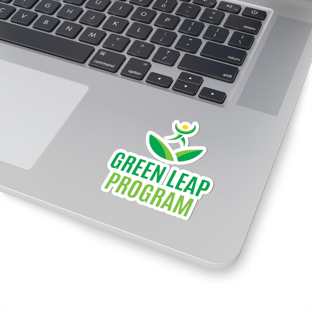 Green Leap Kiss-Cut Stickers