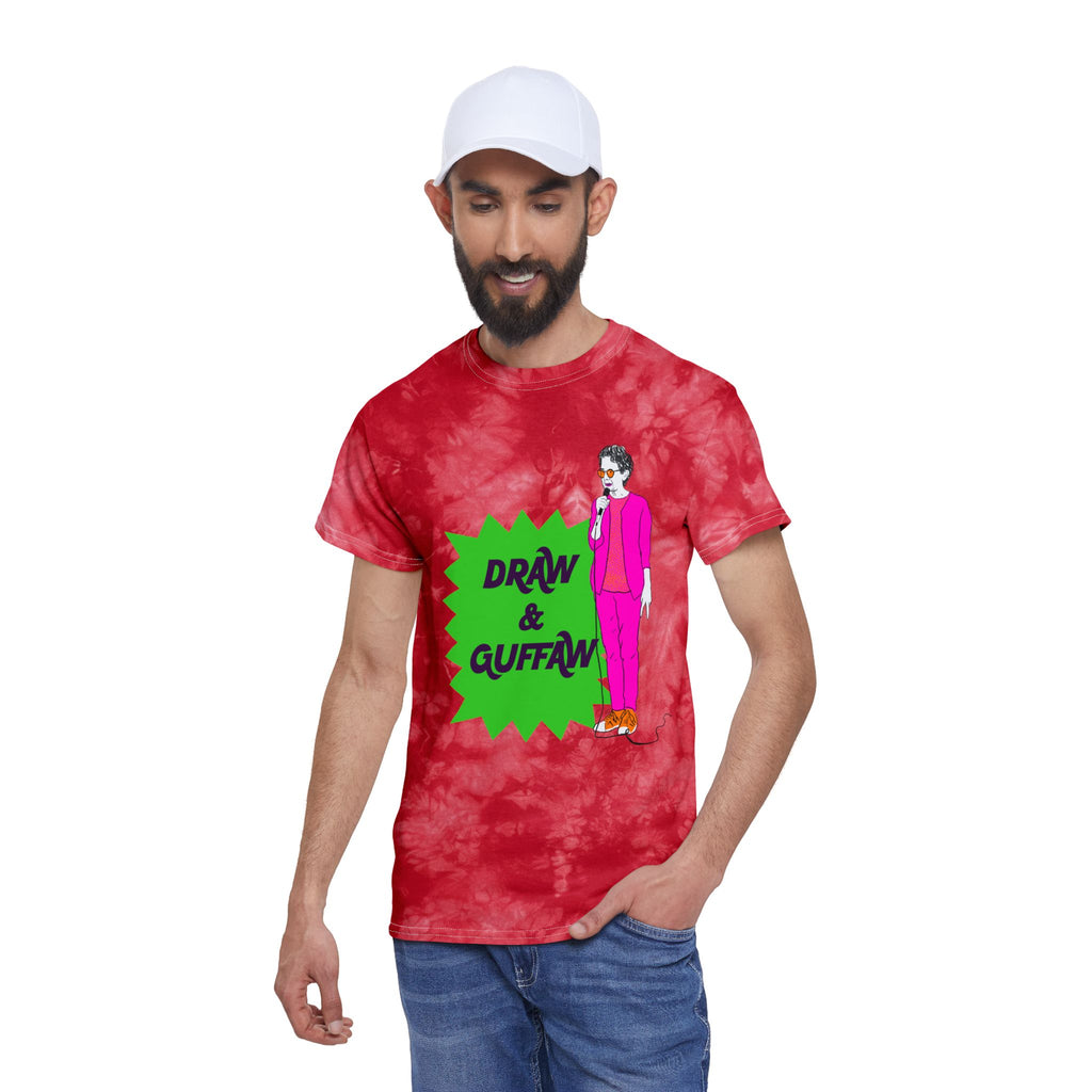 Draw and Guffaw Tie-Dye Tee, Crystal