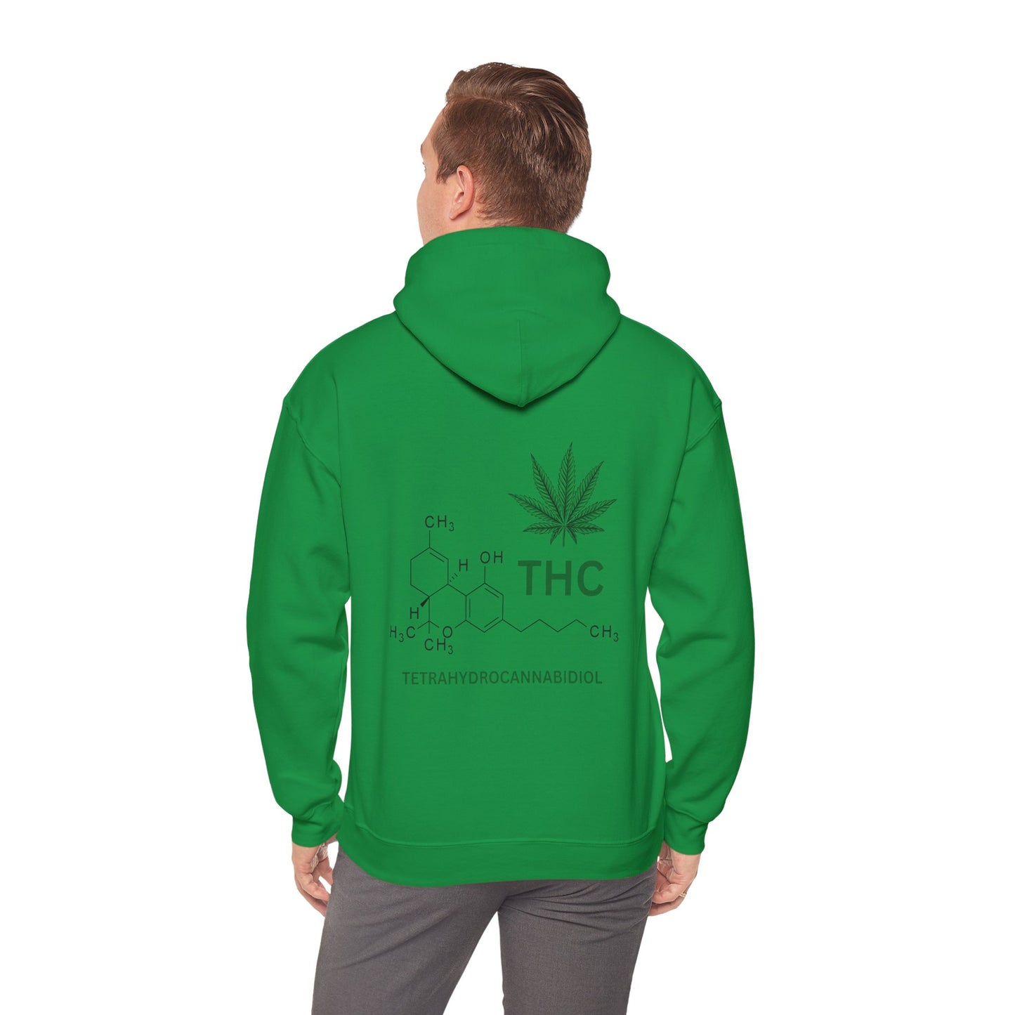 THC Molecule Unisex Heavy Blend Hooded Sweatshirt