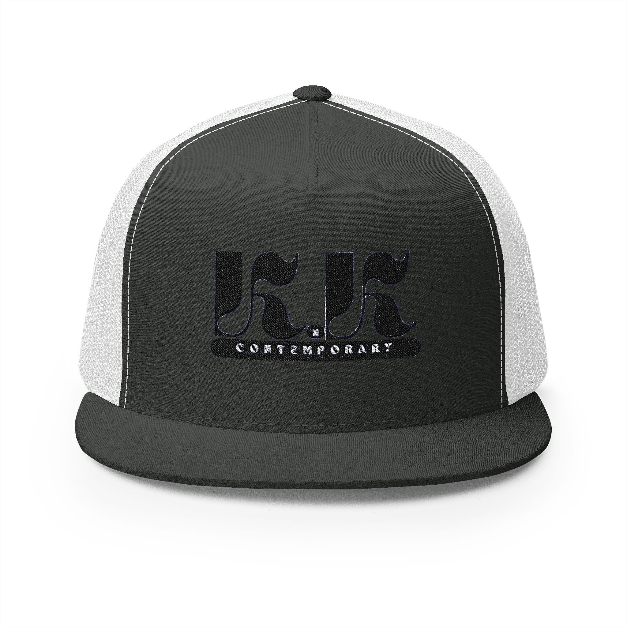 KnK Contemporary Stylish Embroidered 5 Panel Trucker Cap