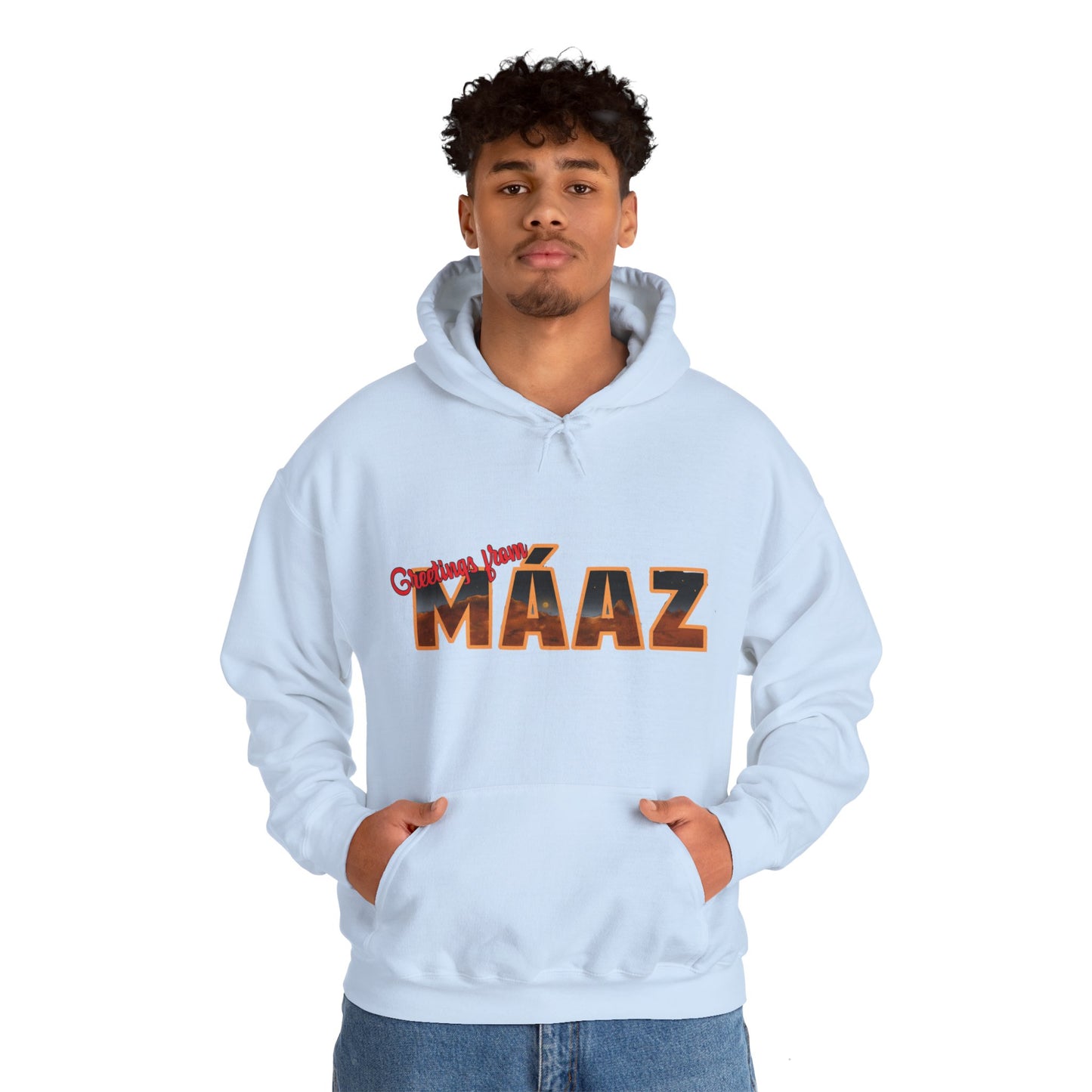 Greetings from Máaz Martians Unisex Heavy Blend Hooded Sweatshirt