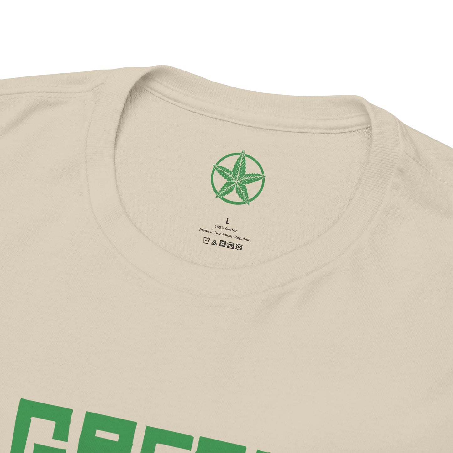 Green Army Star Leaf Unisex Heavy Cotton Tee