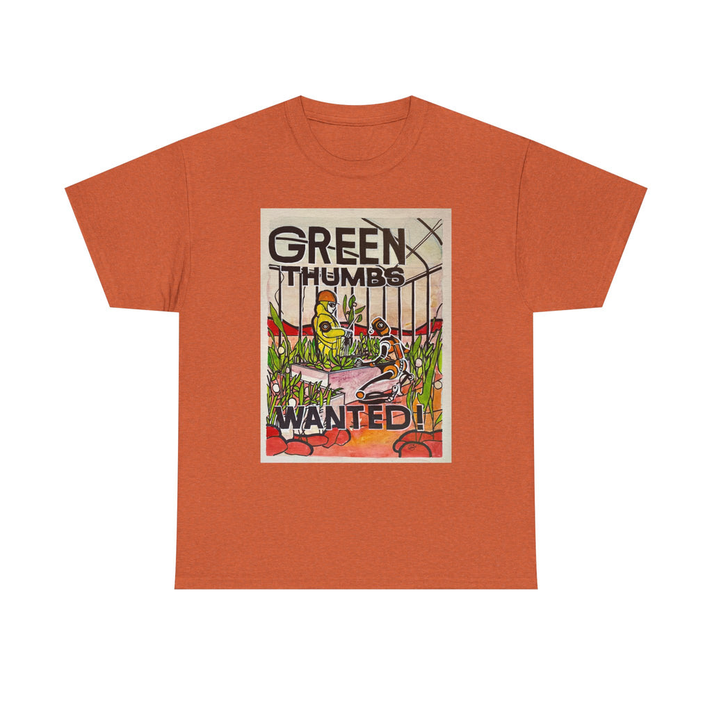 Martian Green Thumbs Unisex Heavy Cotton Tee