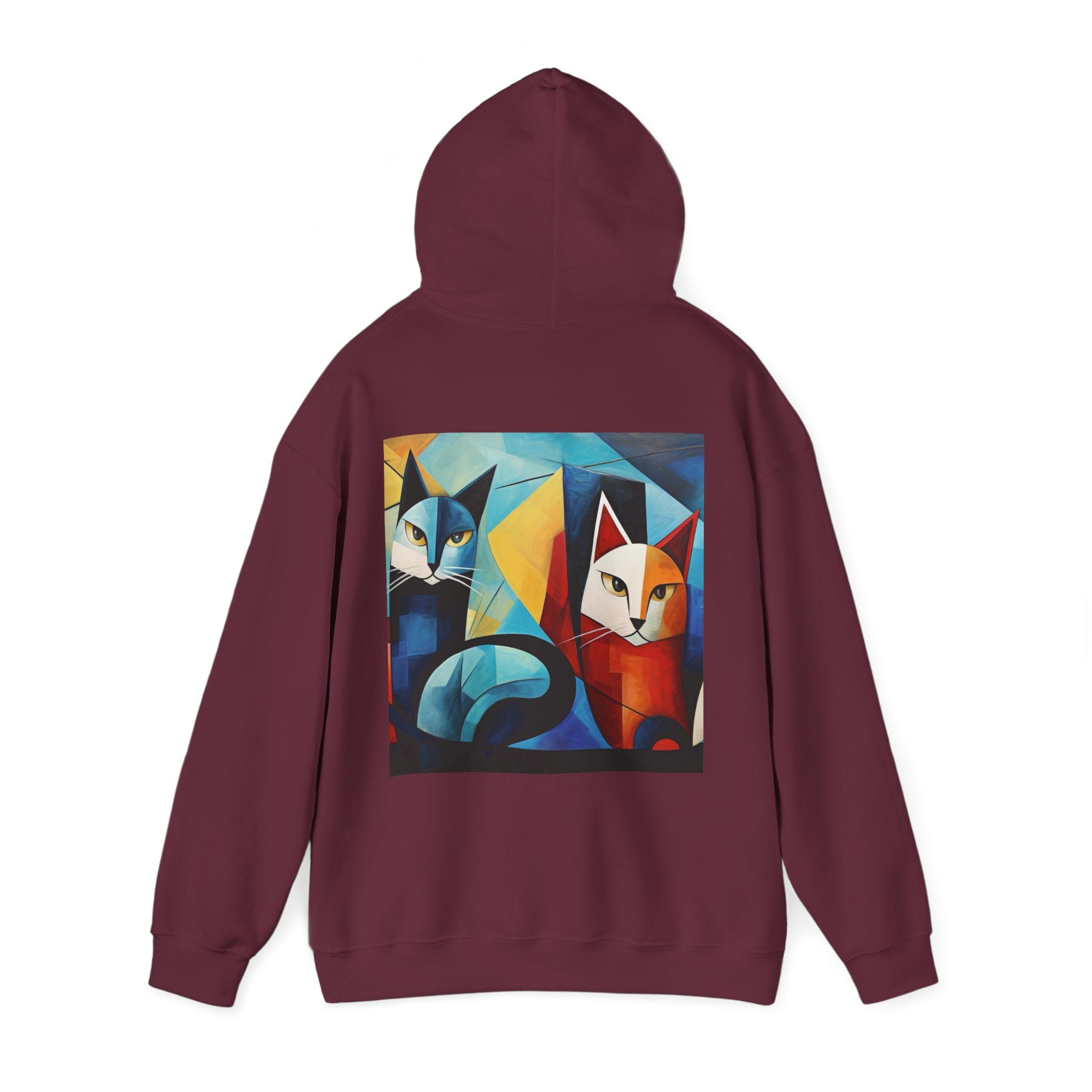 MeowMeow Back Unisex Heavy Blend Hooded Sweatshirt