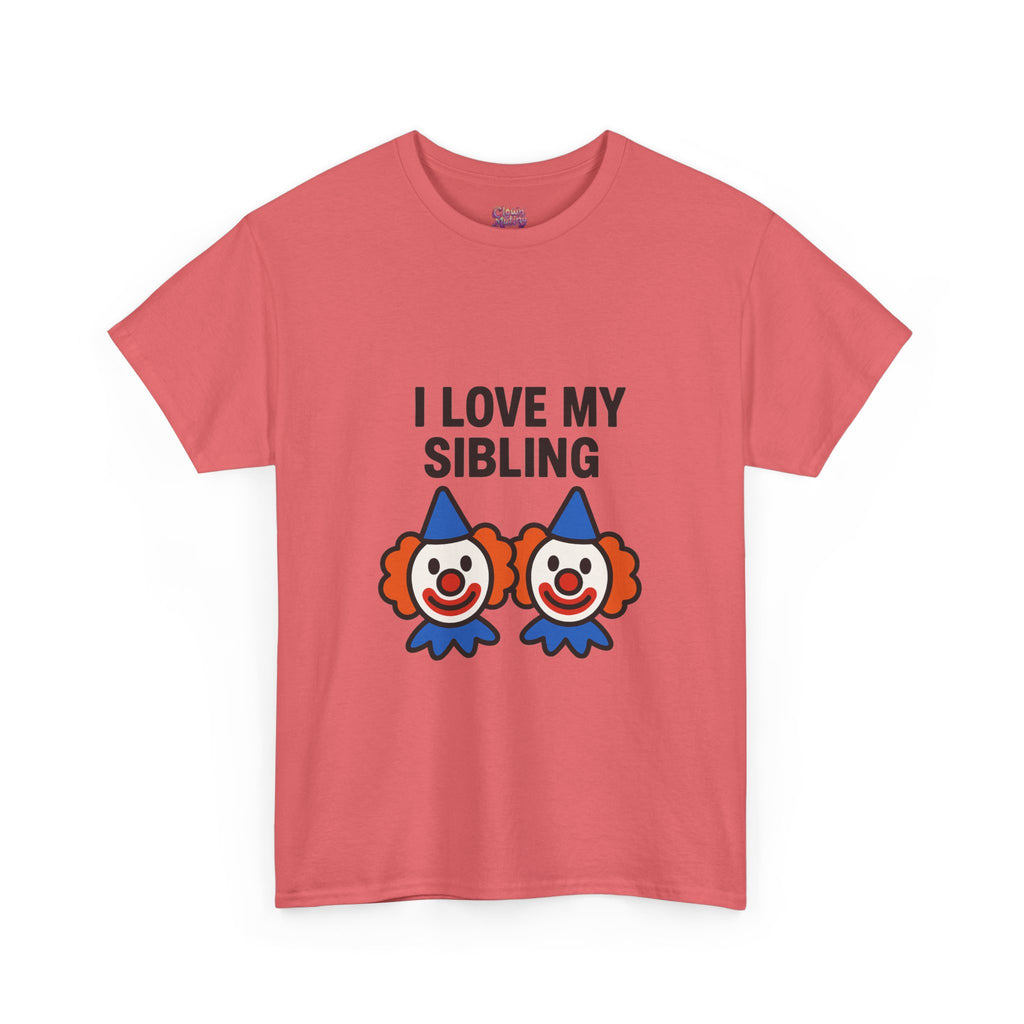 Funny Clown Sibling Love Unisex Cotton Tee
