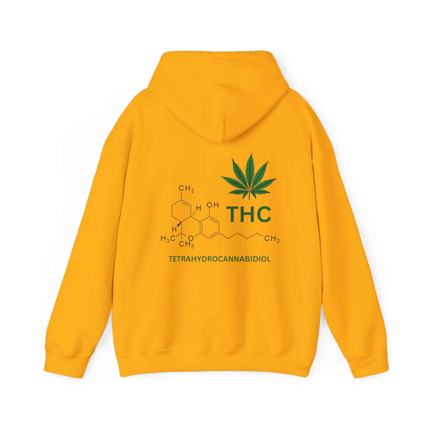 THC Molecule Unisex Heavy Blend Hooded Sweatshirt