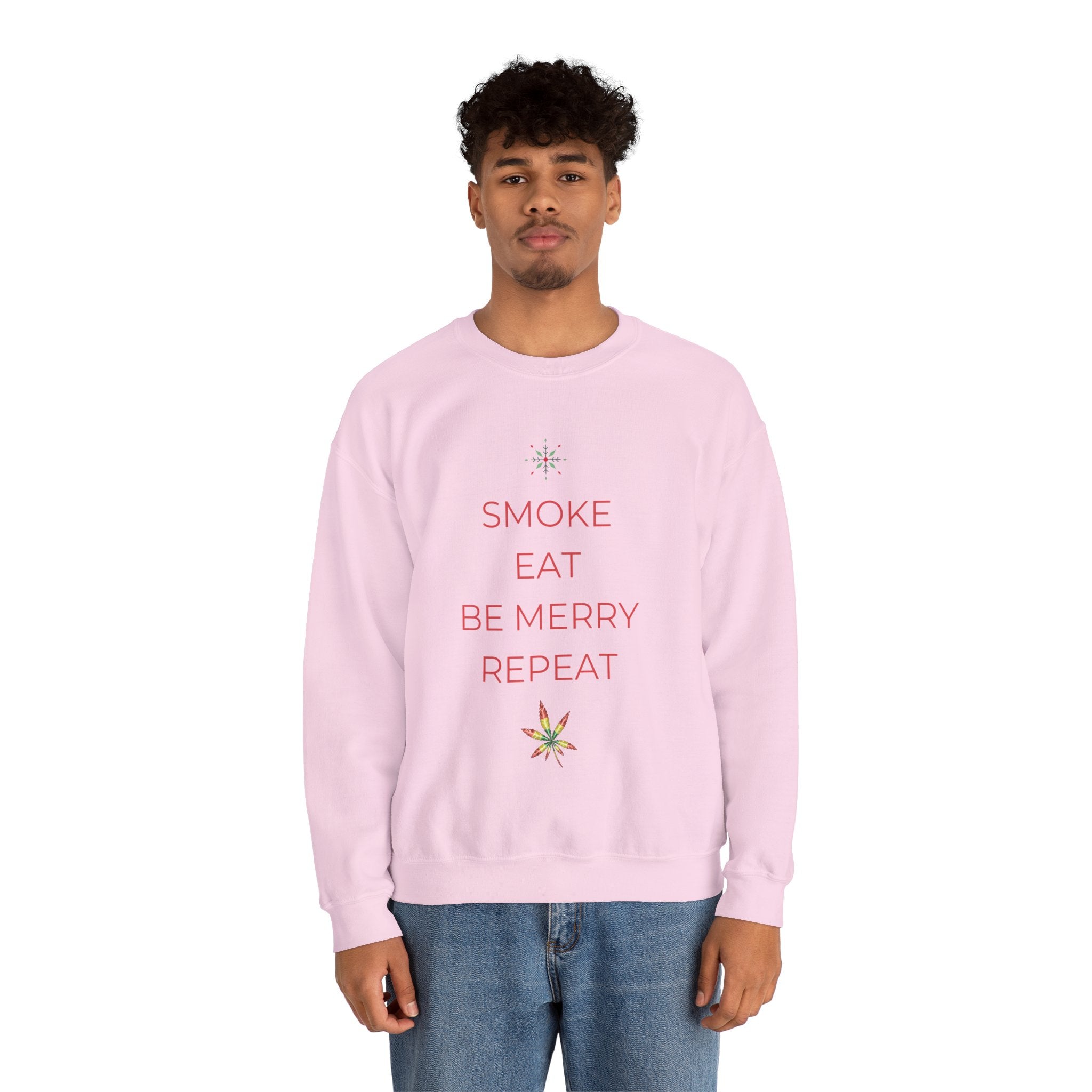 Eat Repeat Holiday Unisex Heavy Blend Crewneck Sweatshirt