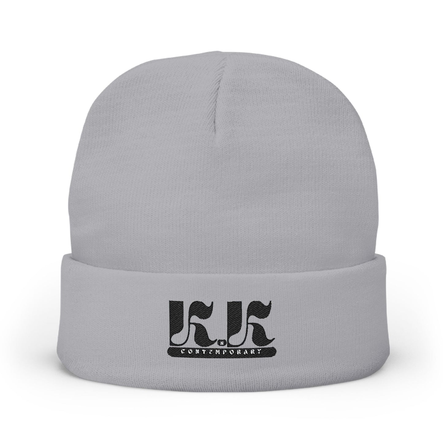 KnK Contemporary Embroidered Knit Beanie for Cozy Comfort