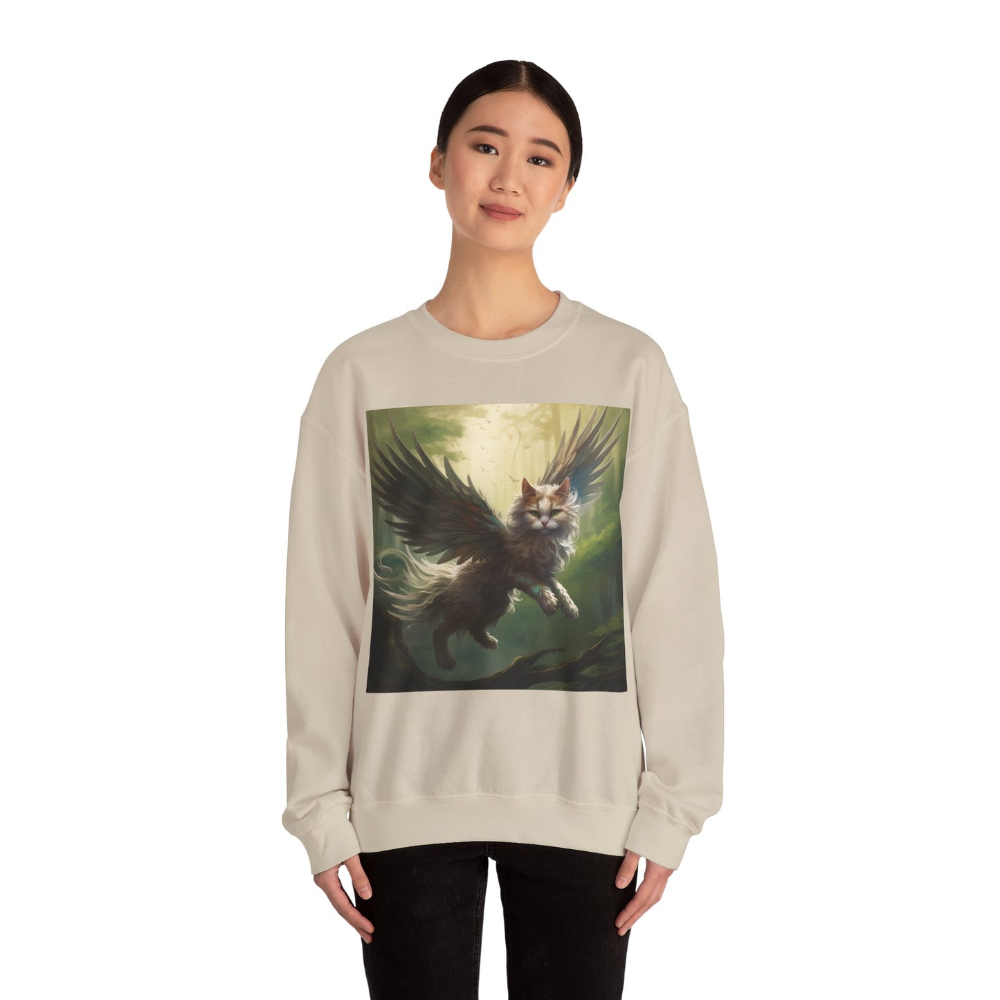 Fantasy Cat Unisex Heavy Blend Crewneck Sweatshirt