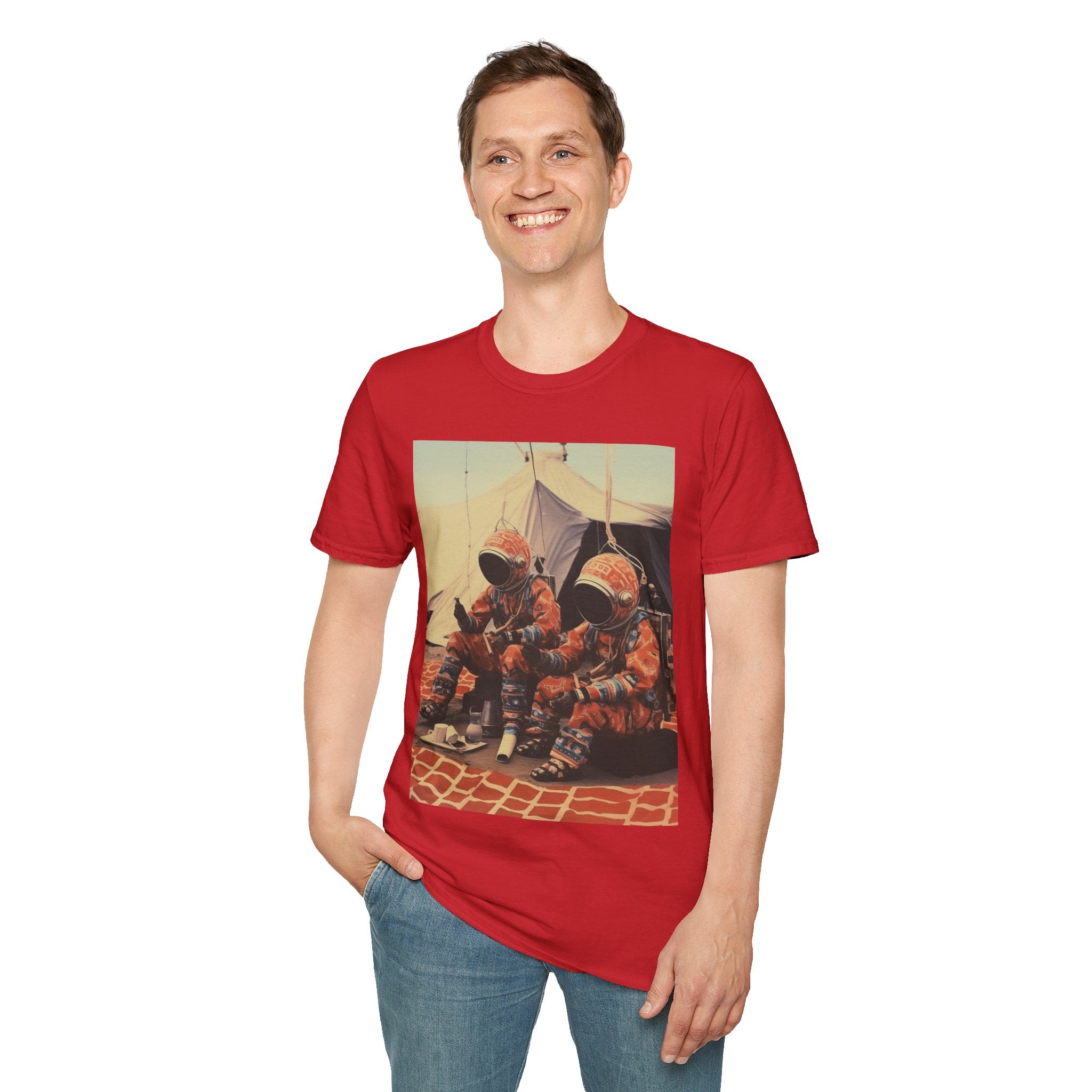 Martian African Print Unisex Softstyle T-Shirt