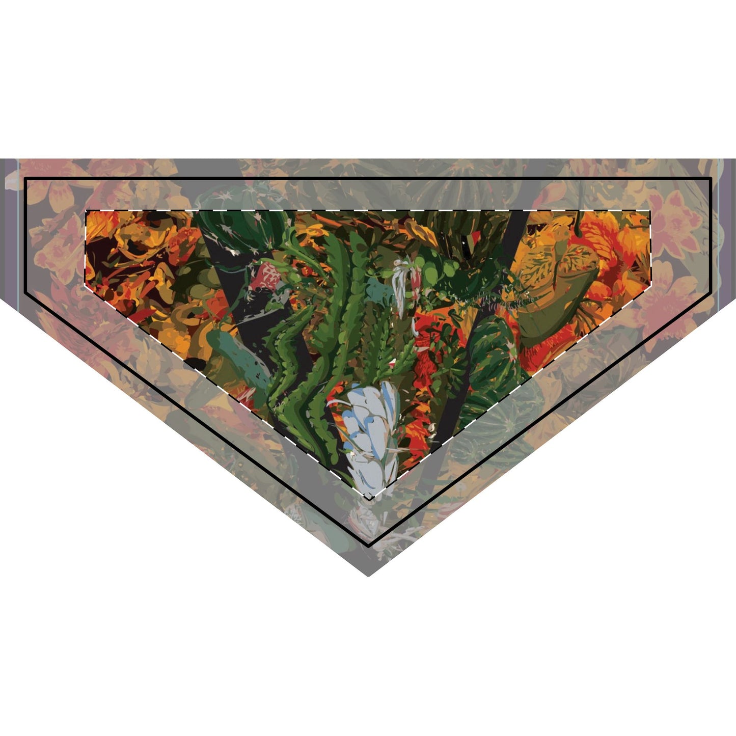 Vellochord Vibrant Floral Clip-on Pet Bandana for Stylish Pets
