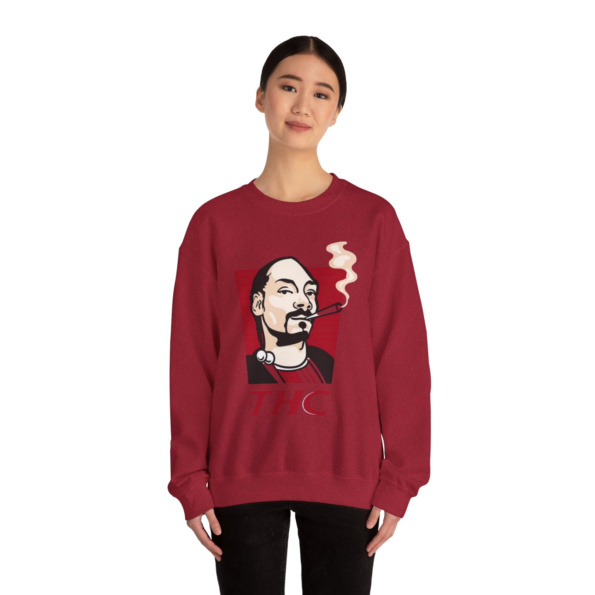 Bucket Love Graphic Crewneck Sweatshirt - Cozy Vintage Style for Chill Vibes
