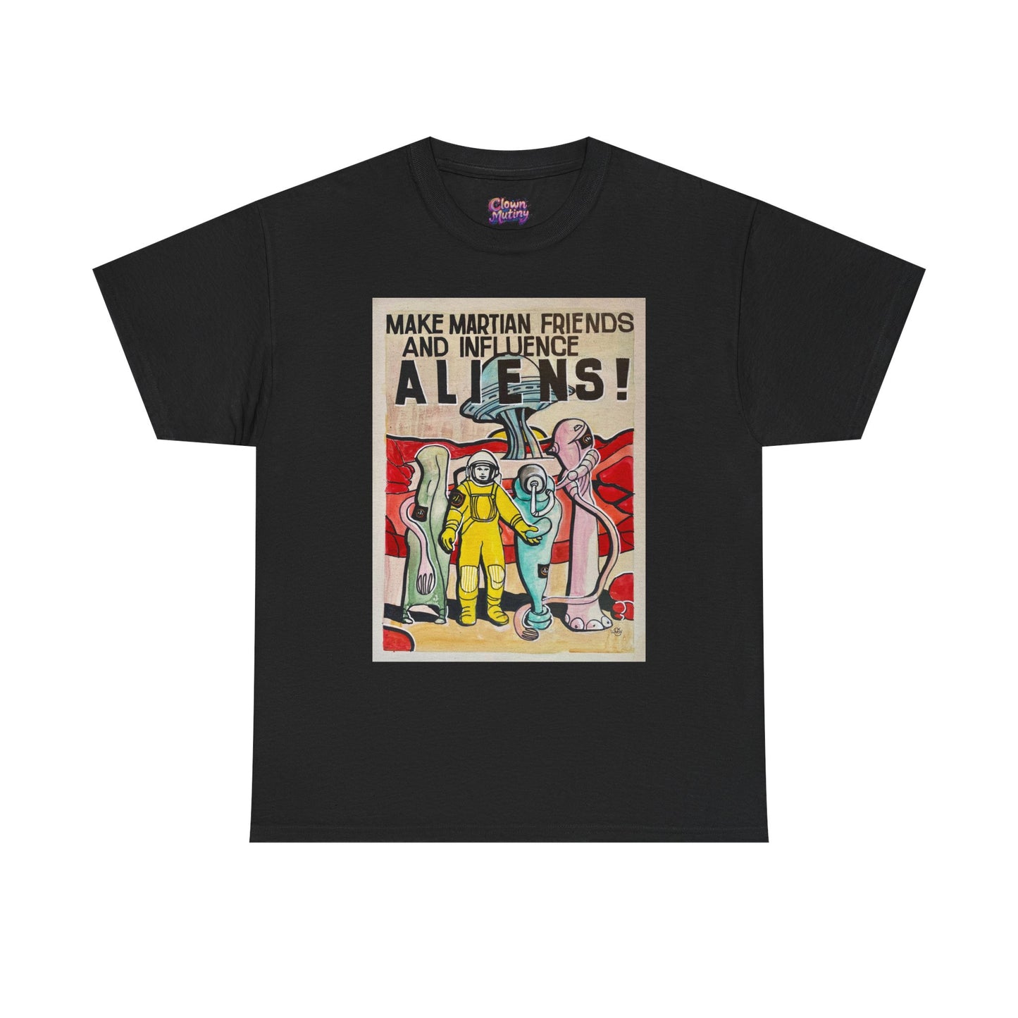 Mars Aliens Unisex Heavy Cotton Tee