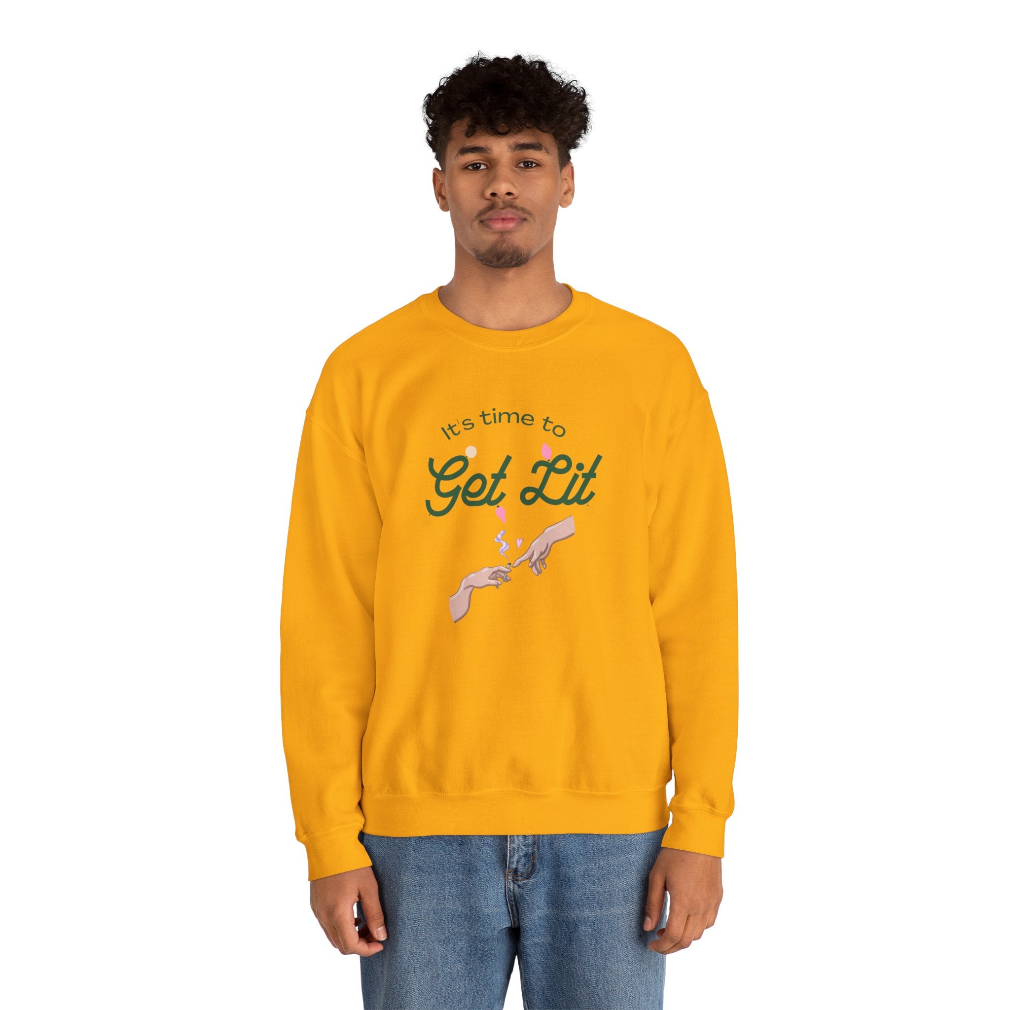Get Lit Unisex Heavy Blend Crewneck Sweatshirt