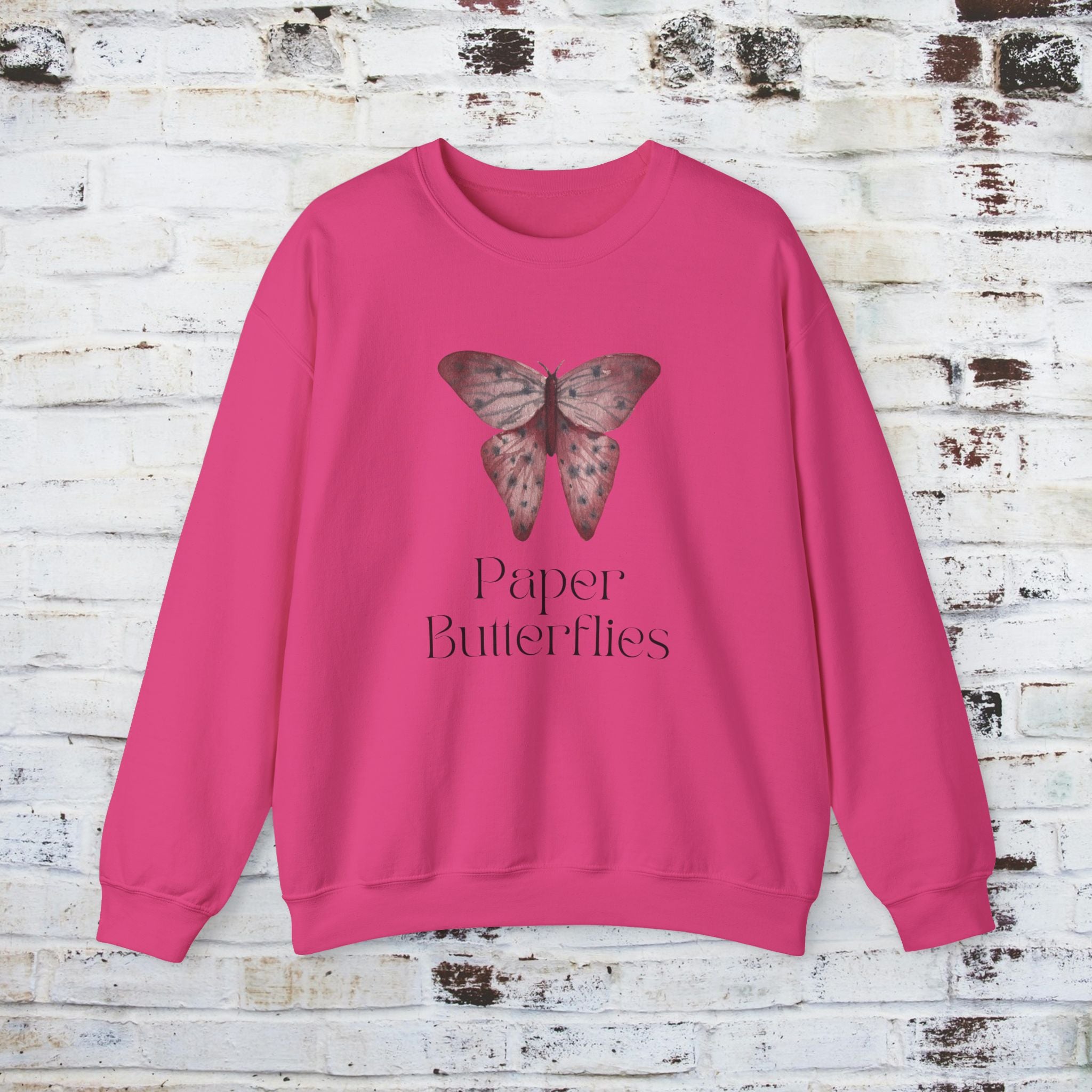 Paper Butterflies Unisex Heavy Blend Crewneck Sweatshirt