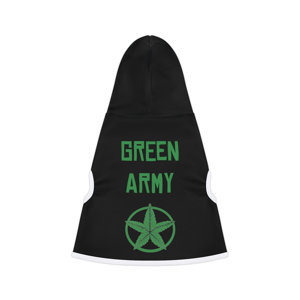 Green Army Dog Hoodie