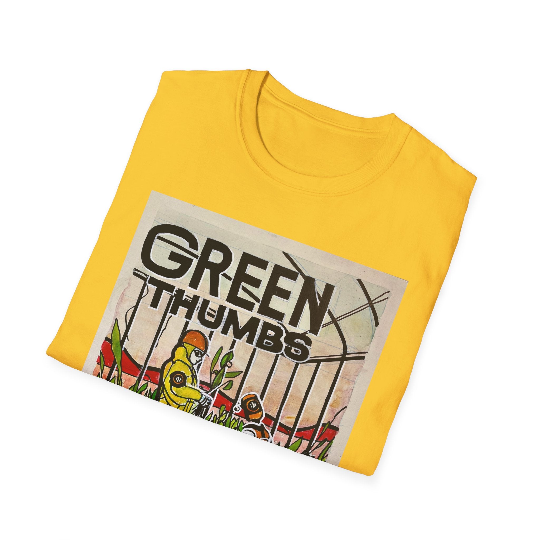 Martian Green Thumbs Unisex Softstyle T-Shirt