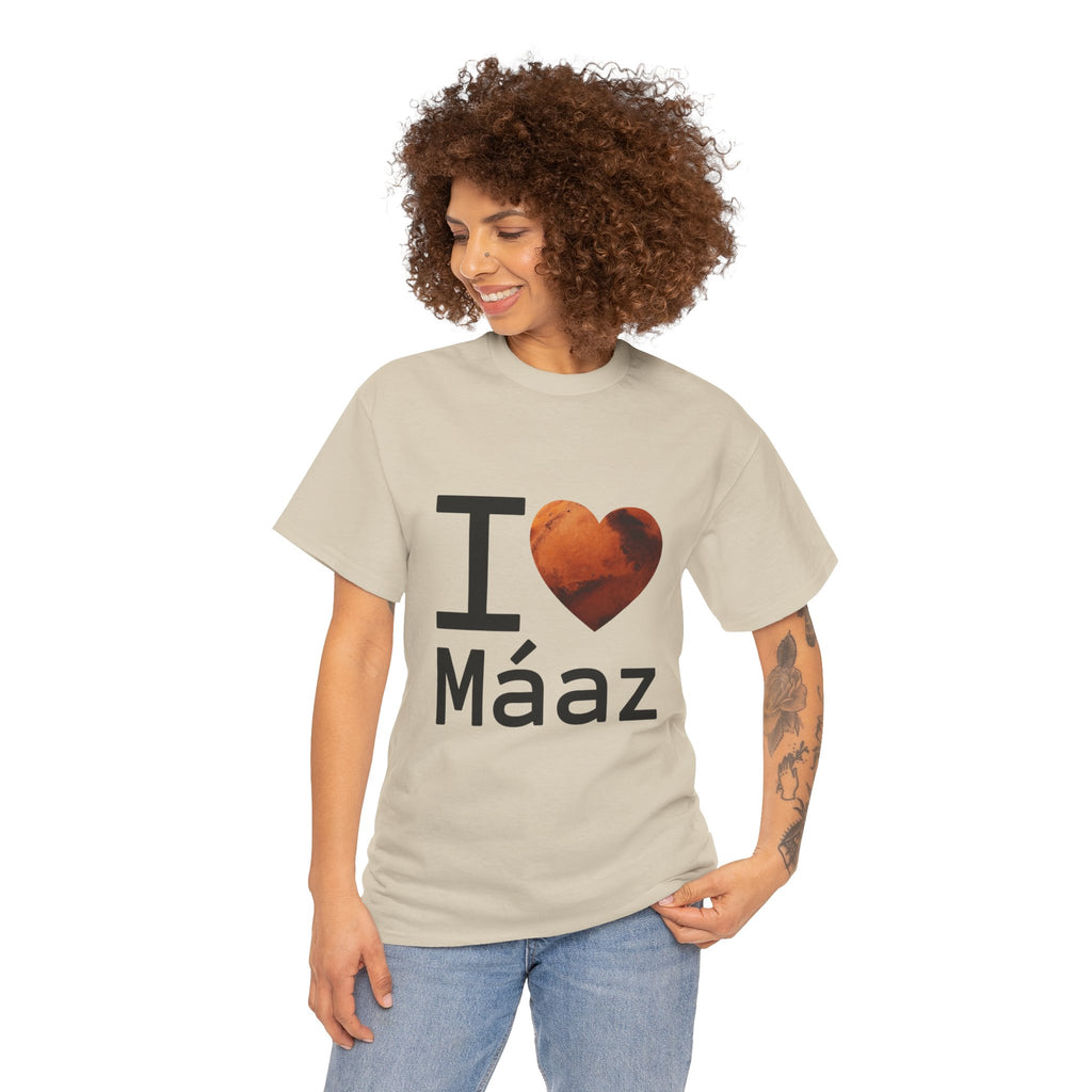I Love Mars Unisex Heavy Cotton Tee