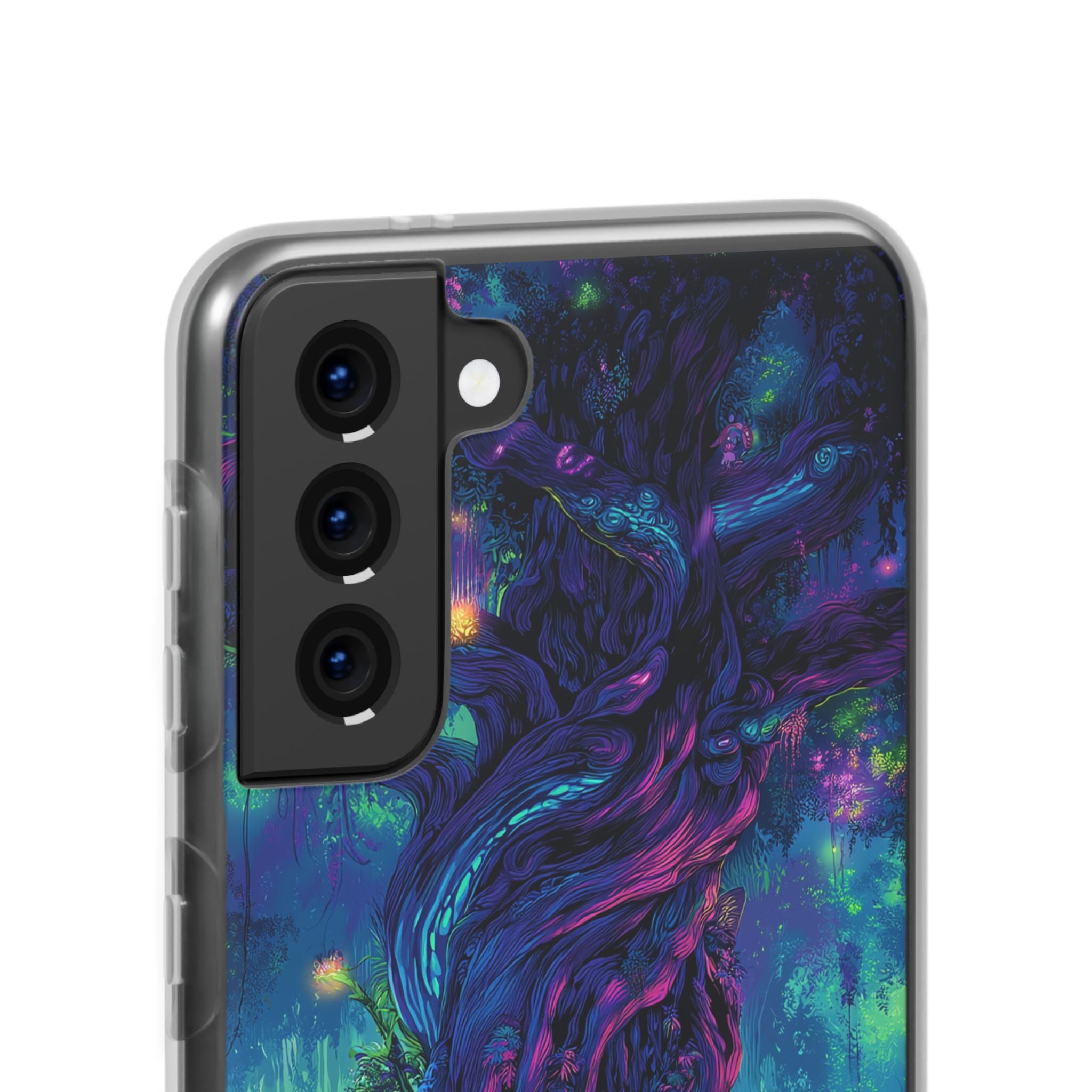 Psychedelic Tree Vibrant Fantasy Flexi Case - Enchanted Forest Design