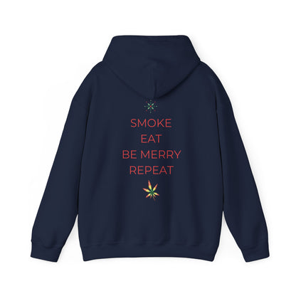 Eat Repeat Holiday Unisex Heavy Blend Hooded Sweatshirt