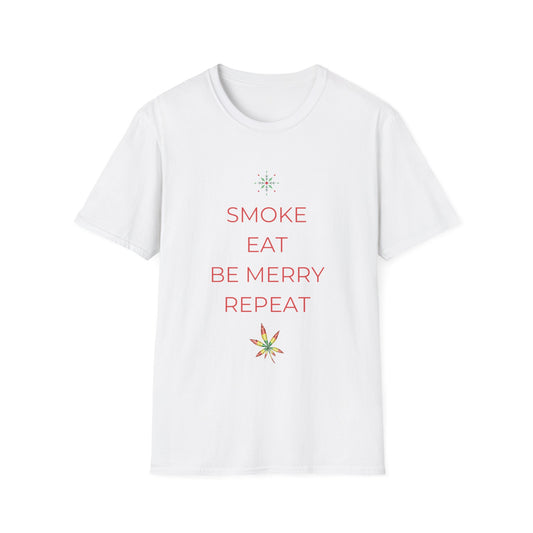 Eat Repeat Holiday Unisex Softstyle T-Shirt