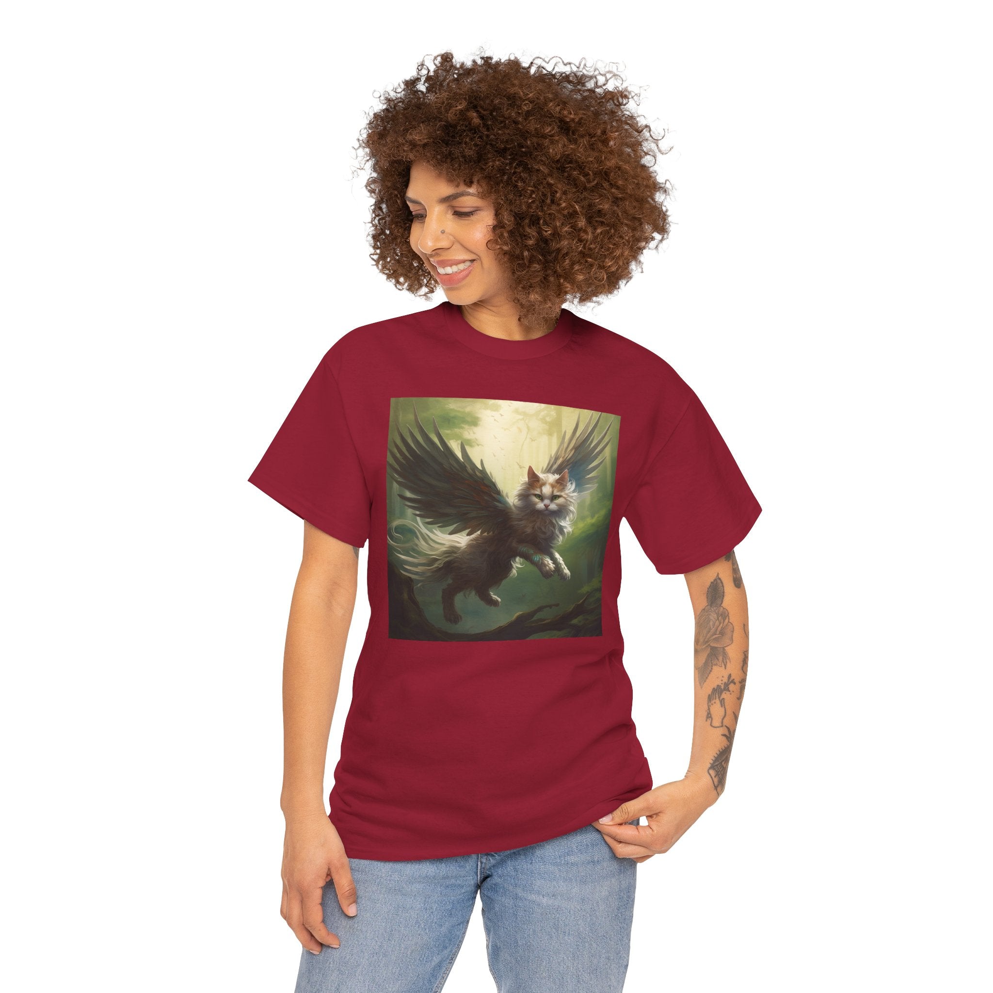 Fantasy Cat Unisex Heavy Cotton Tee