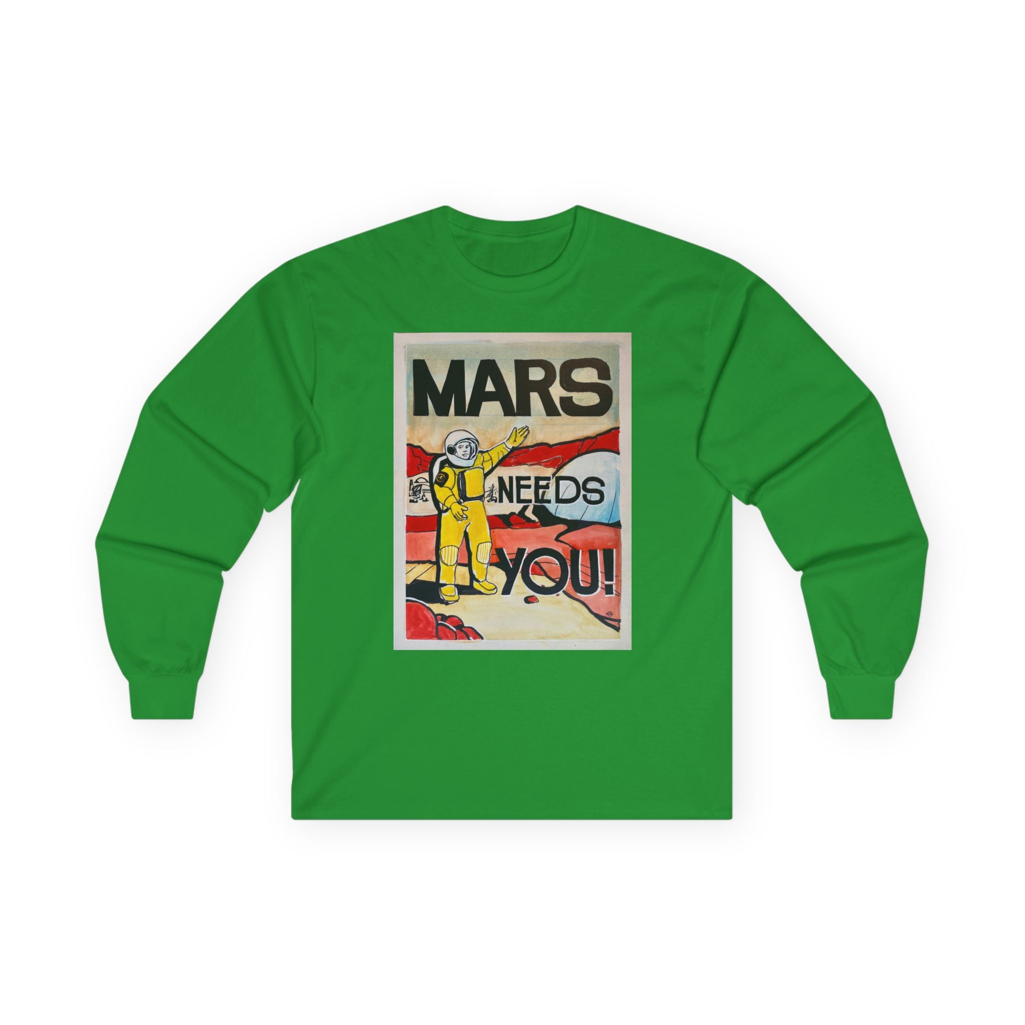 Mars Needs You Unisex Ultra Cotton Long Sleeve Tee