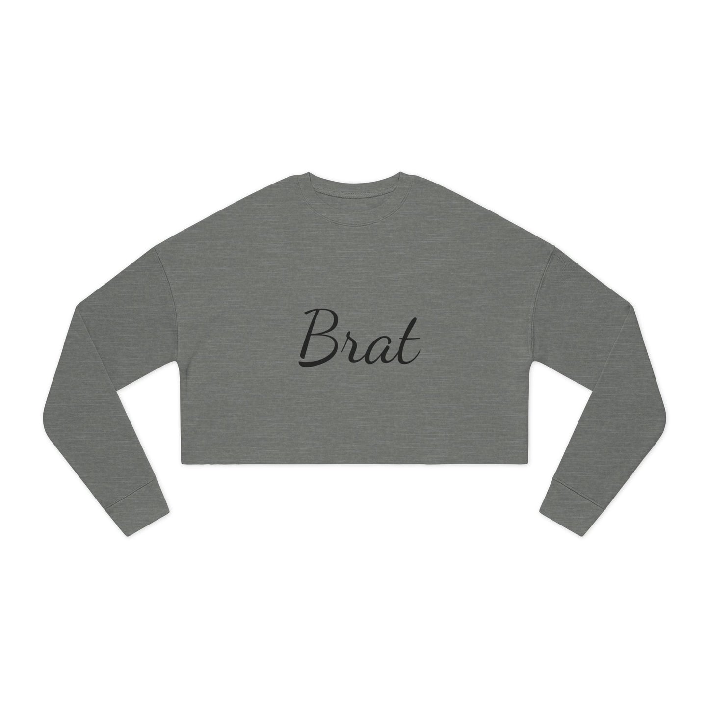 Brat Cropped Sweatshirt for Women - Trendy Casual Style
